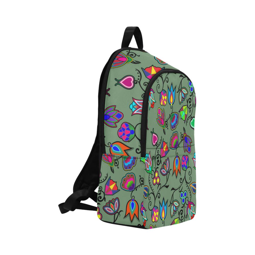 Indigenous Paisley Dark Sea Fabric Backpack for Adult (Model 1659) Casual Backpack for Adult (1659) e-joyer