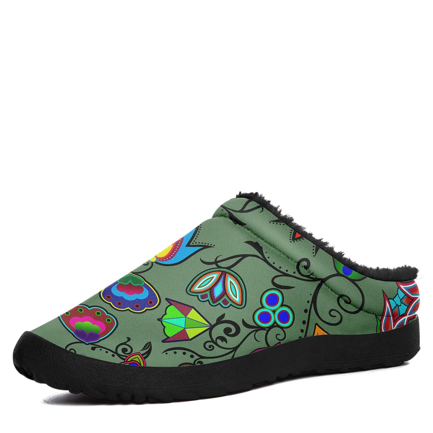 Indigenous Paisley Dark Sea Ikinnii Indoor Slipper 49 Dzine
