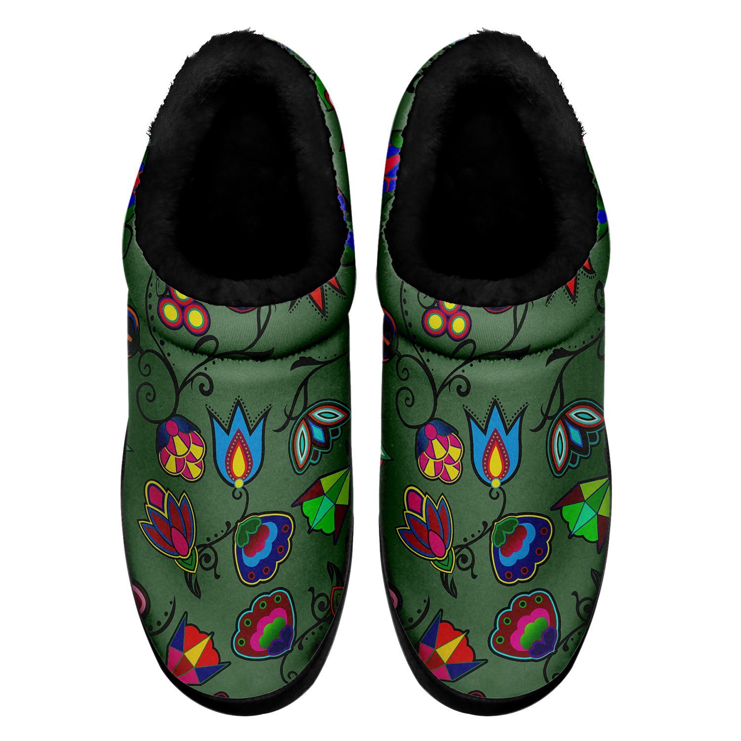 Indigenous Paisley Dark Sea Ikinnii Indoor Slipper 49 Dzine