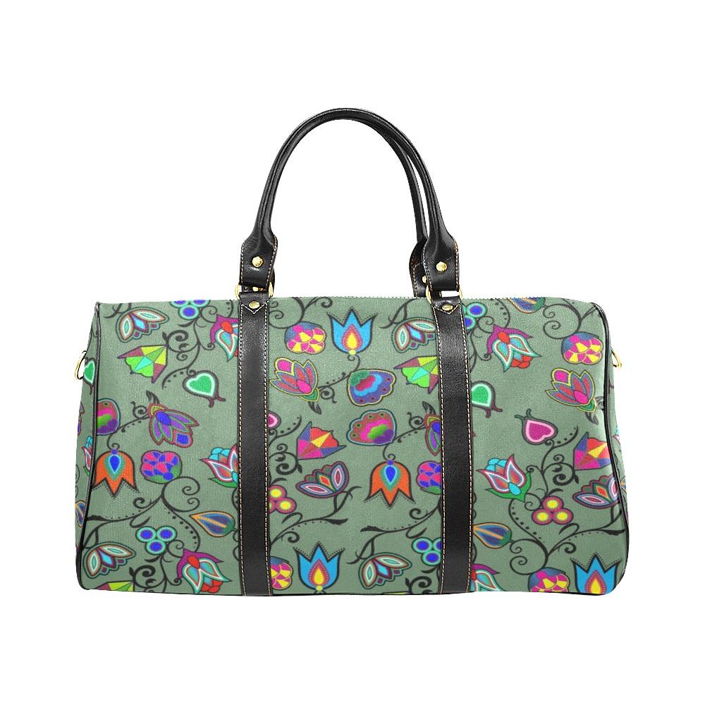 Indigenous Paisley Dark Sea New Waterproof Travel Bag/Small (Model 1639) bag e-joyer