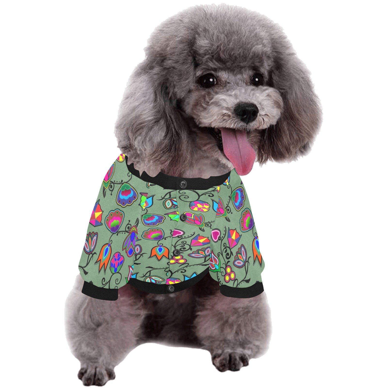 Indigenous Paisley Dark Sea Pet Dog Round Neck Shirt Pet Dog Round Neck Shirt e-joyer