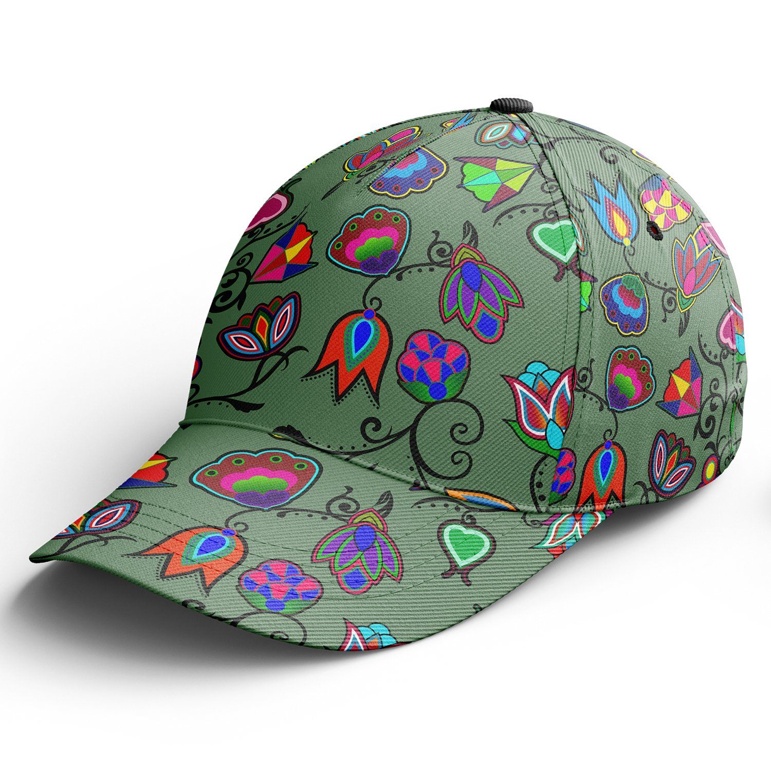 Indigenous Paisley Dark Sea Snapback Hat hat Herman