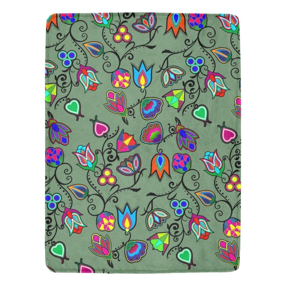 Indigenous Paisley Dark Sea Ultra-Soft Micro Fleece Blanket 60"x80" Ultra-Soft Blanket 60''x80'' e-joyer 