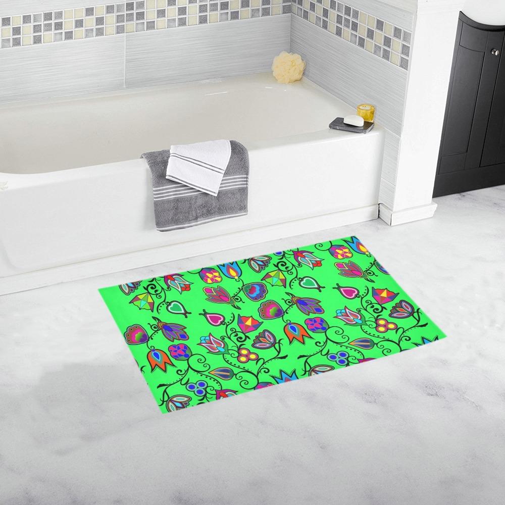 Indigenous Paisley Green Bath Rug 16''x 28'' Bath Rug 16''x 28'' e-joyer