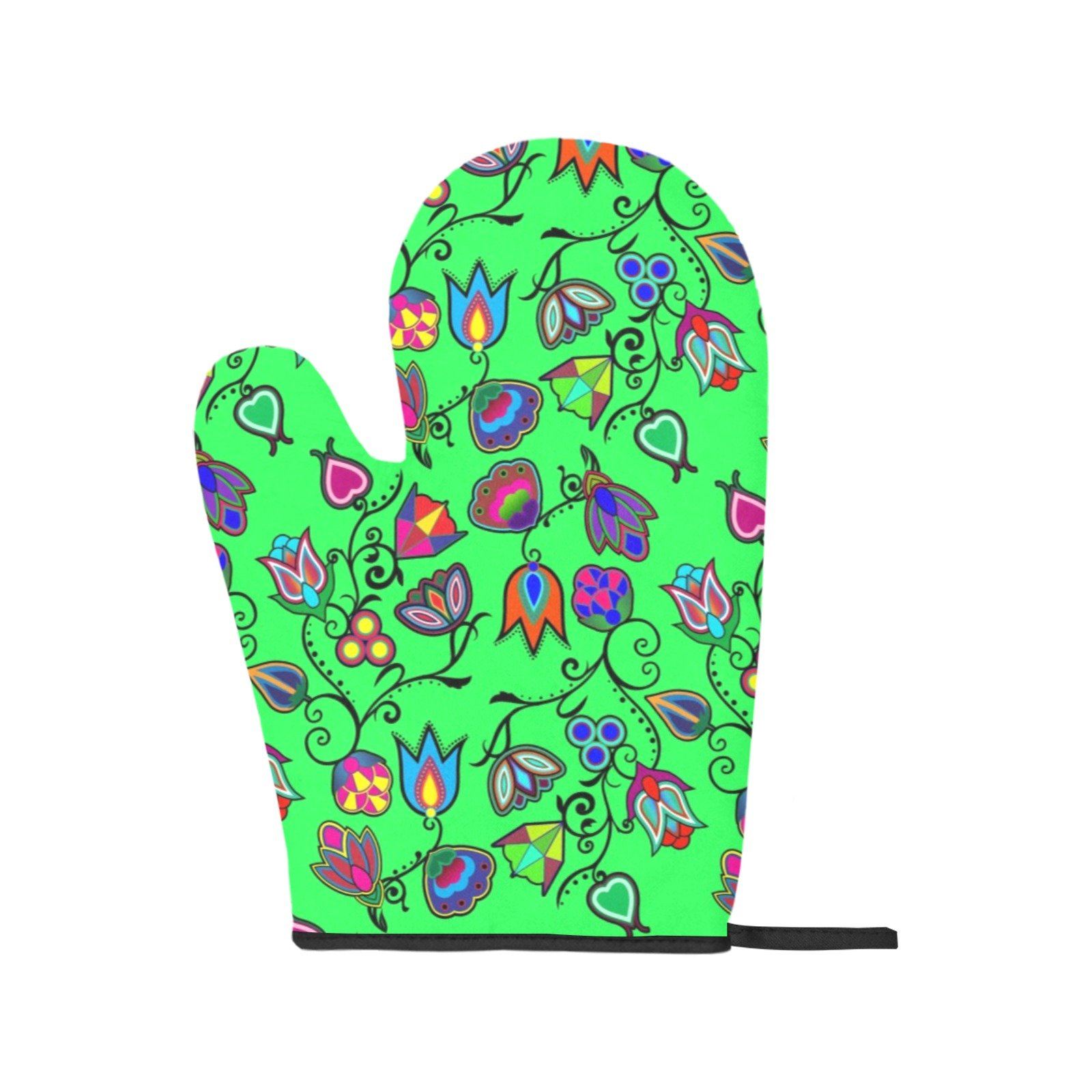 Indigenous Paisley Green Oven Mitt & Pot Holder Oven Mitt & Pot Holder e-joyer