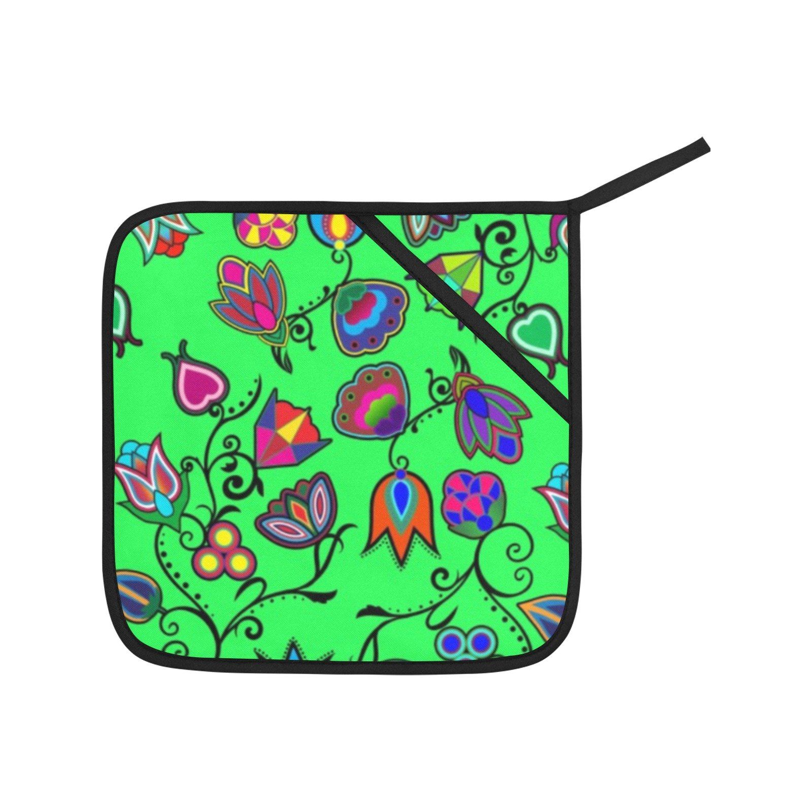 Indigenous Paisley Green Oven Mitt & Pot Holder Oven Mitt & Pot Holder e-joyer