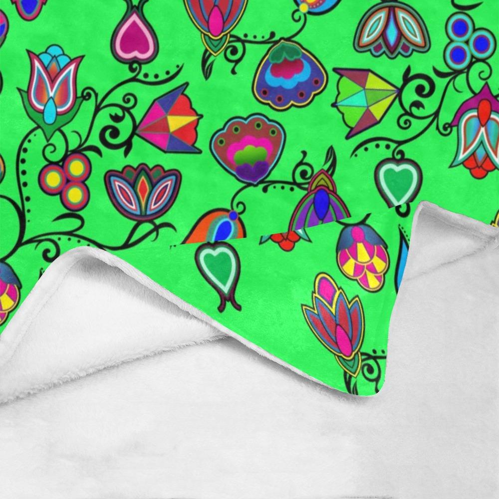 Indigenous Paisley Green Ultra-Soft Micro Fleece Blanket 40"x50" Ultra-Soft Blanket 40''x50'' e-joyer