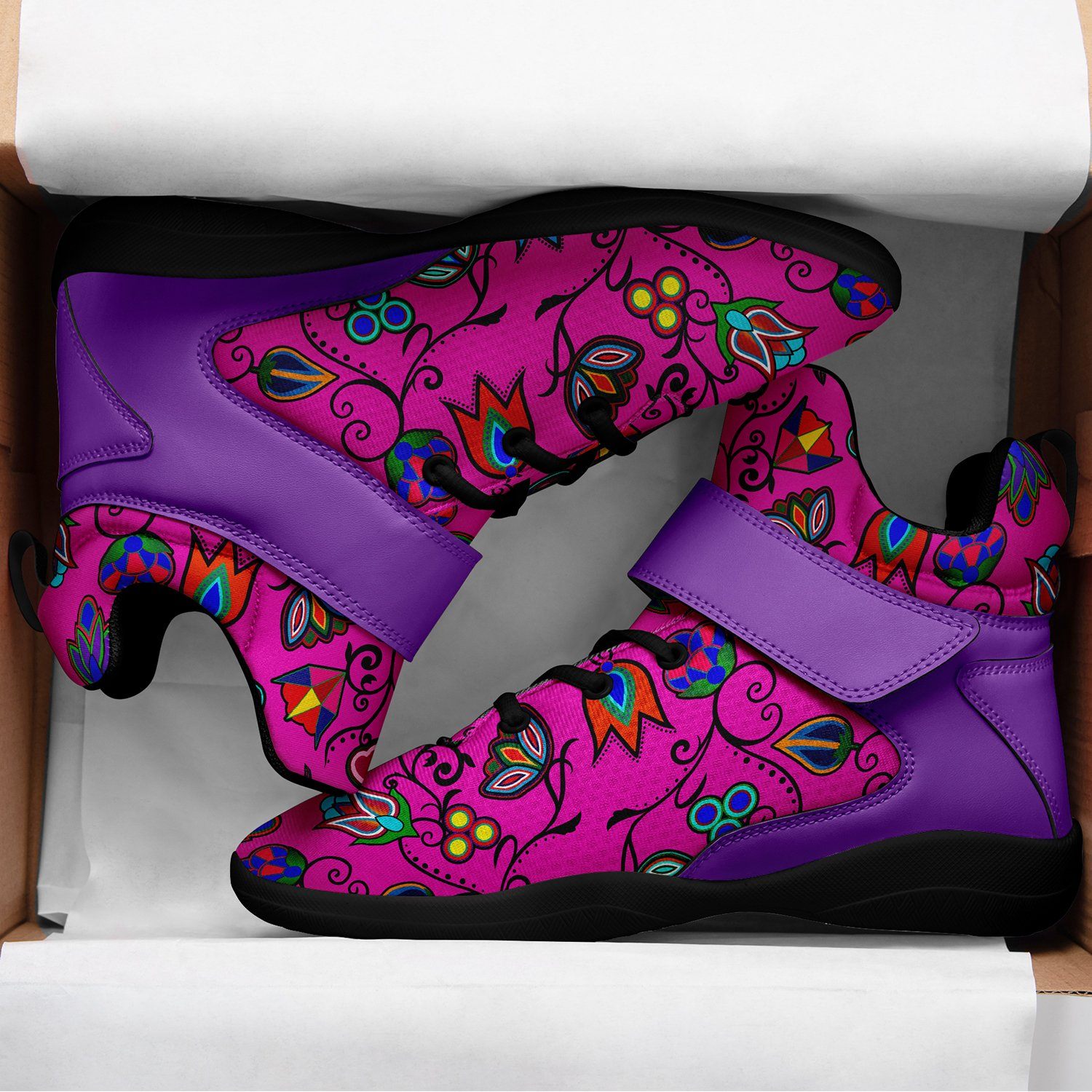 Indigenous Paisley Ipottaa Basketball / Sport High Top Shoes 49 Dzine