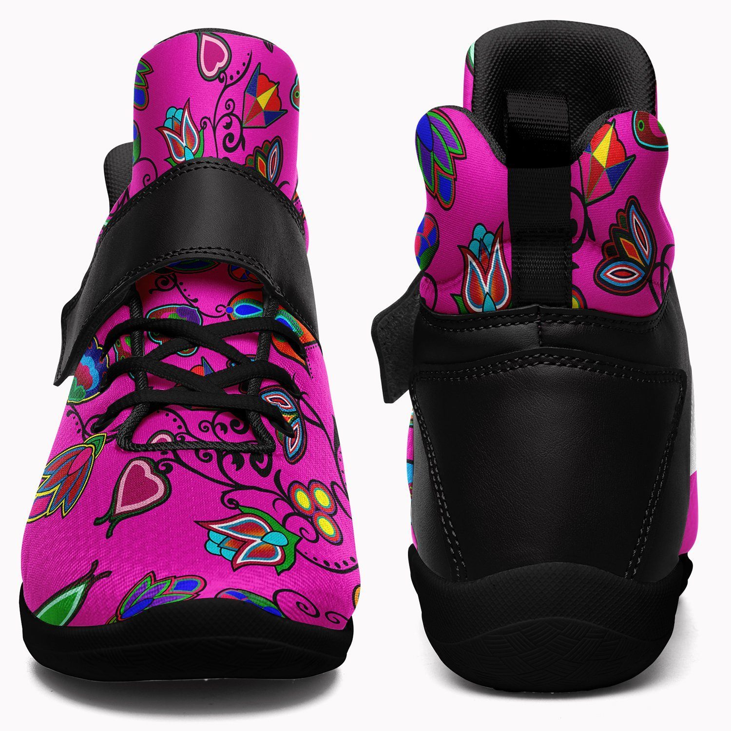 Indigenous Paisley Ipottaa Basketball / Sport High Top Shoes - Black Sole 49 Dzine