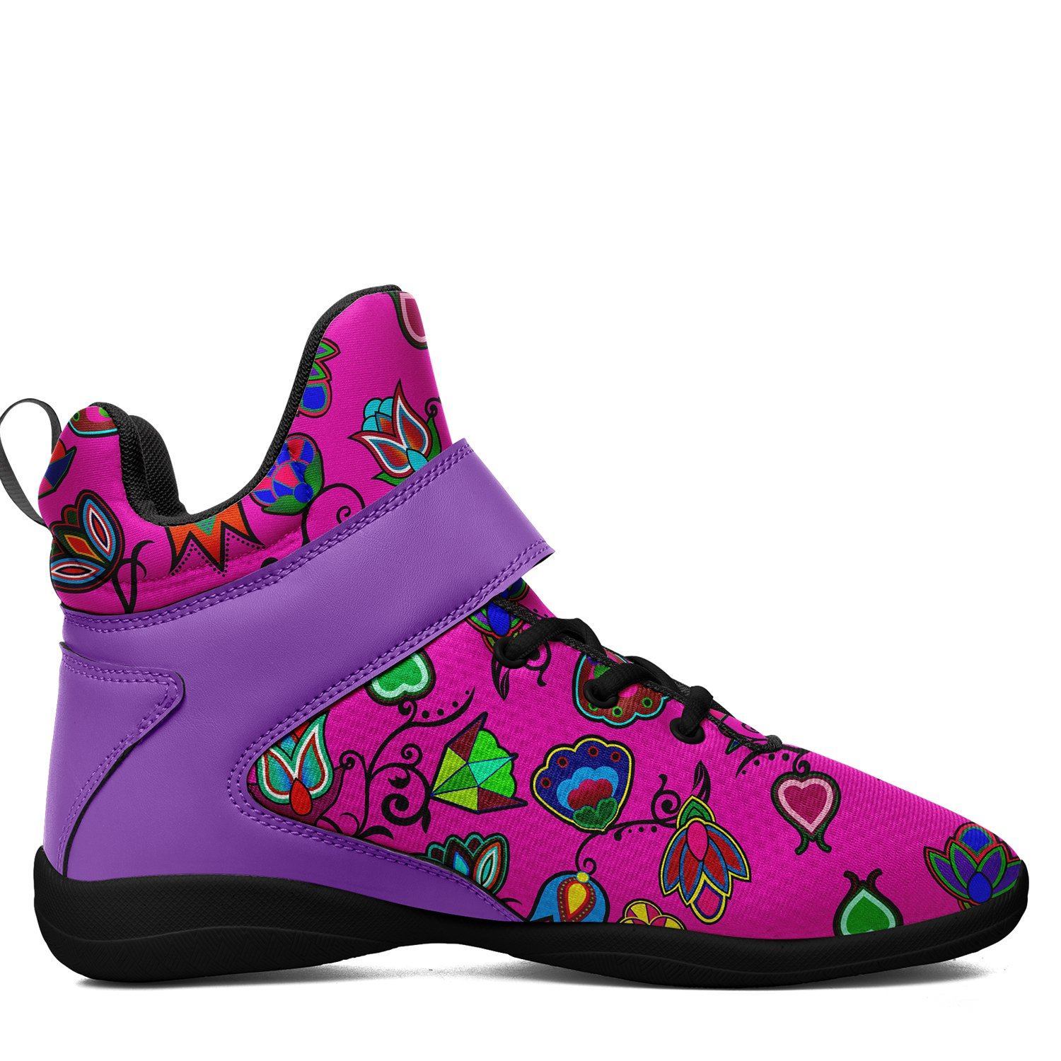 Indigenous Paisley Ipottaa Basketball / Sport High Top Shoes - Black Sole 49 Dzine