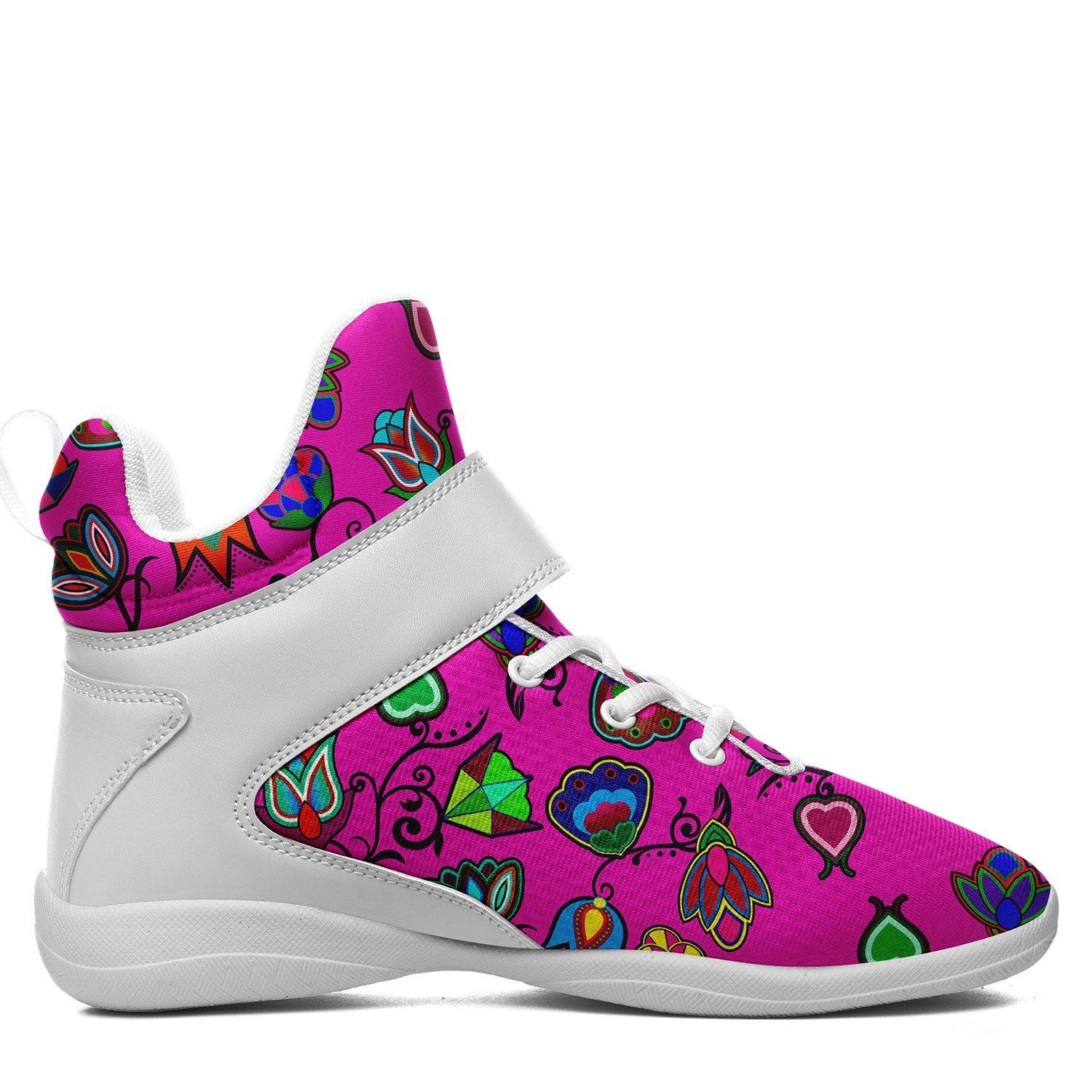 Indigenous Paisley Ipottaa Basketball / Sport High Top Shoes - White Sole 49 Dzine 