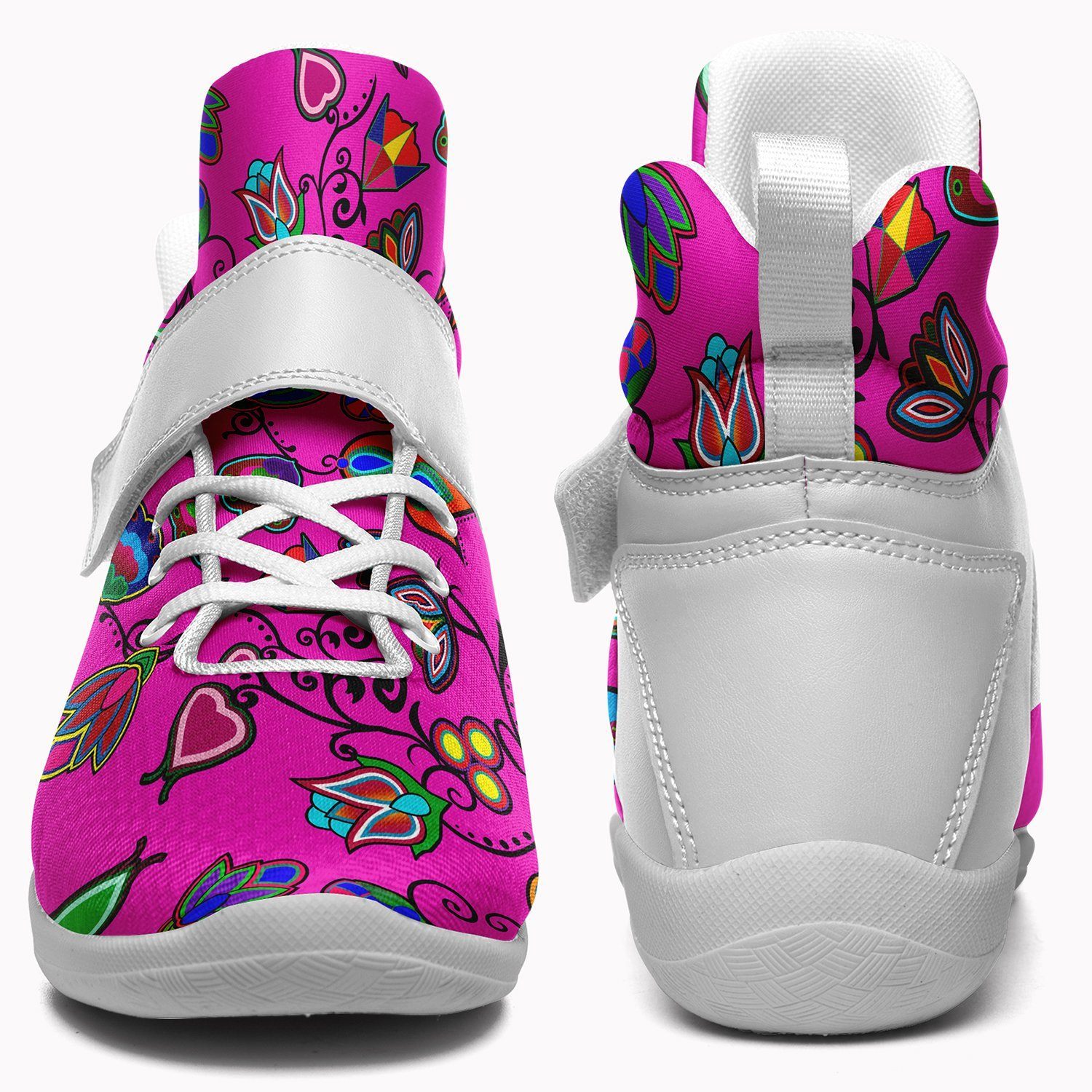 Indigenous Paisley Ipottaa Basketball / Sport High Top Shoes - White Sole 49 Dzine 