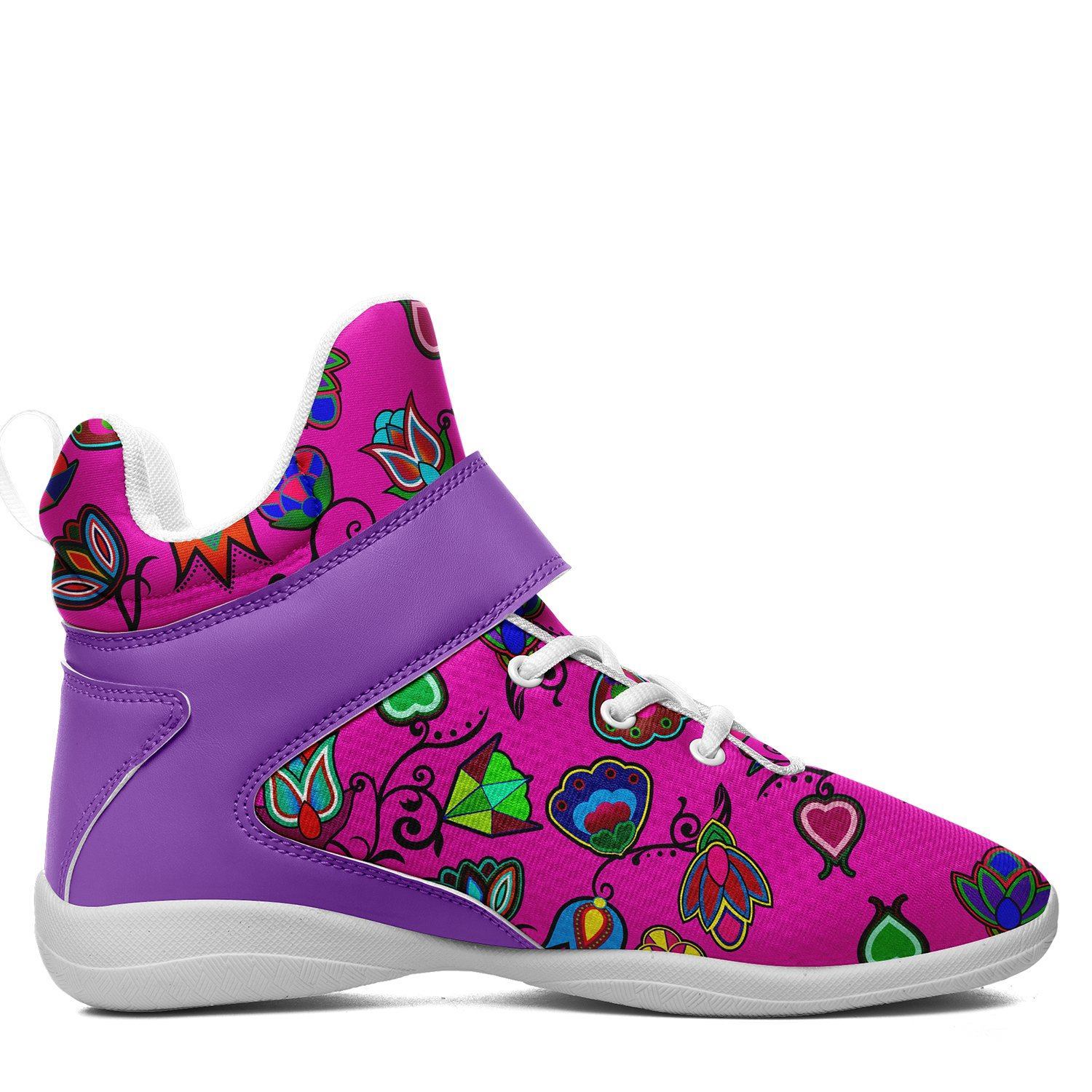 Indigenous Paisley Ipottaa Basketball / Sport High Top Shoes - White Sole 49 Dzine 
