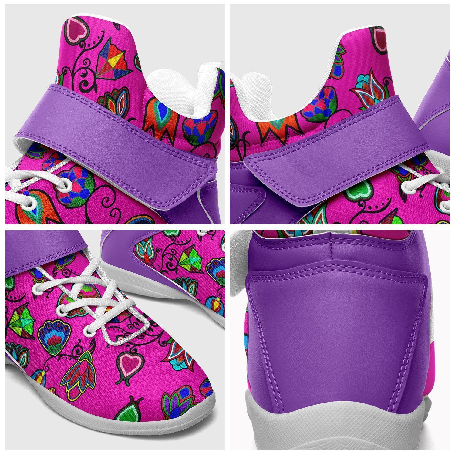 Indigenous Paisley Kid's Ipottaa Basketball / Sport High Top Shoes 49 Dzine