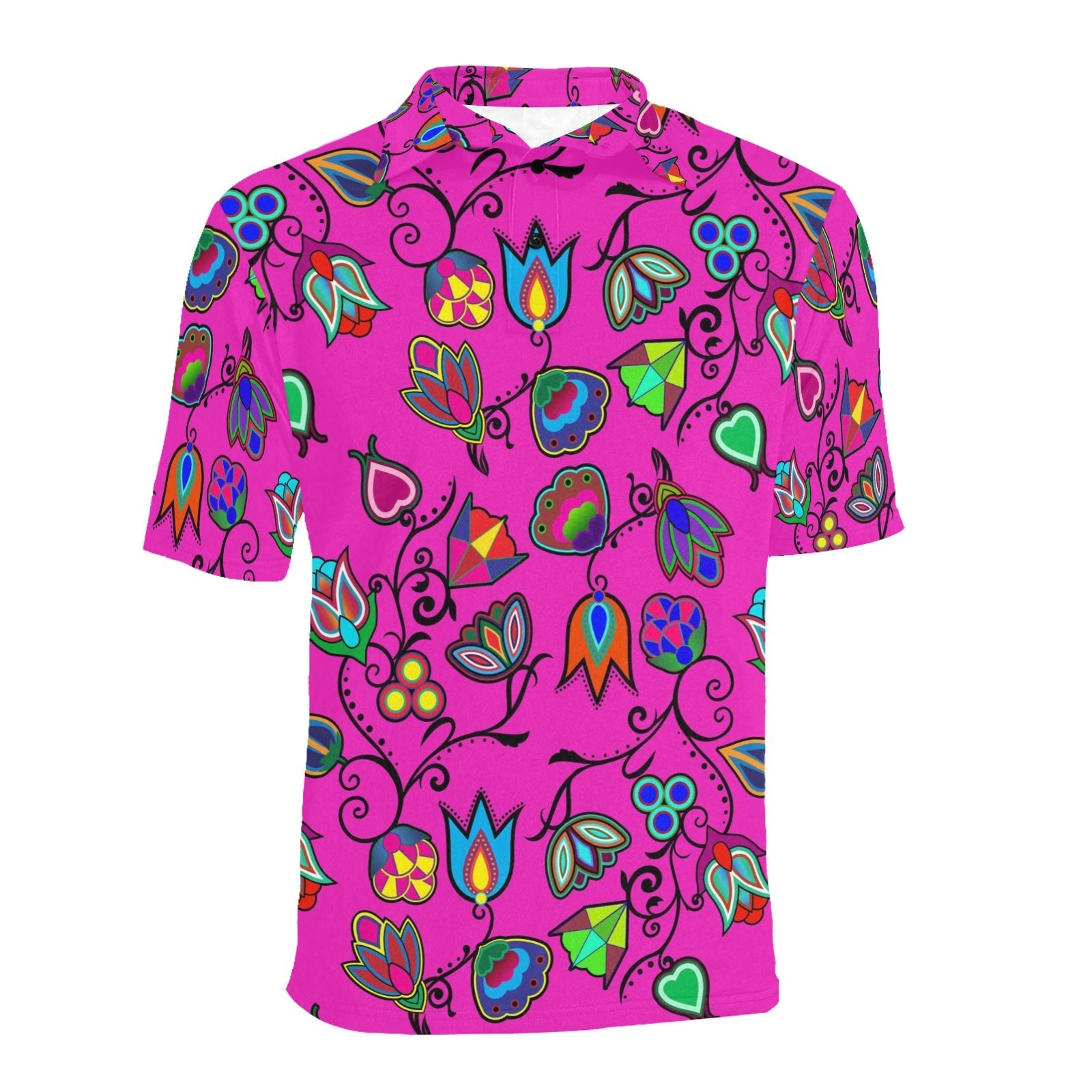 Indigenous Paisley Men's All Over Print Polo Shirt (Model T55) Men's Polo Shirt (Model T55) e-joyer