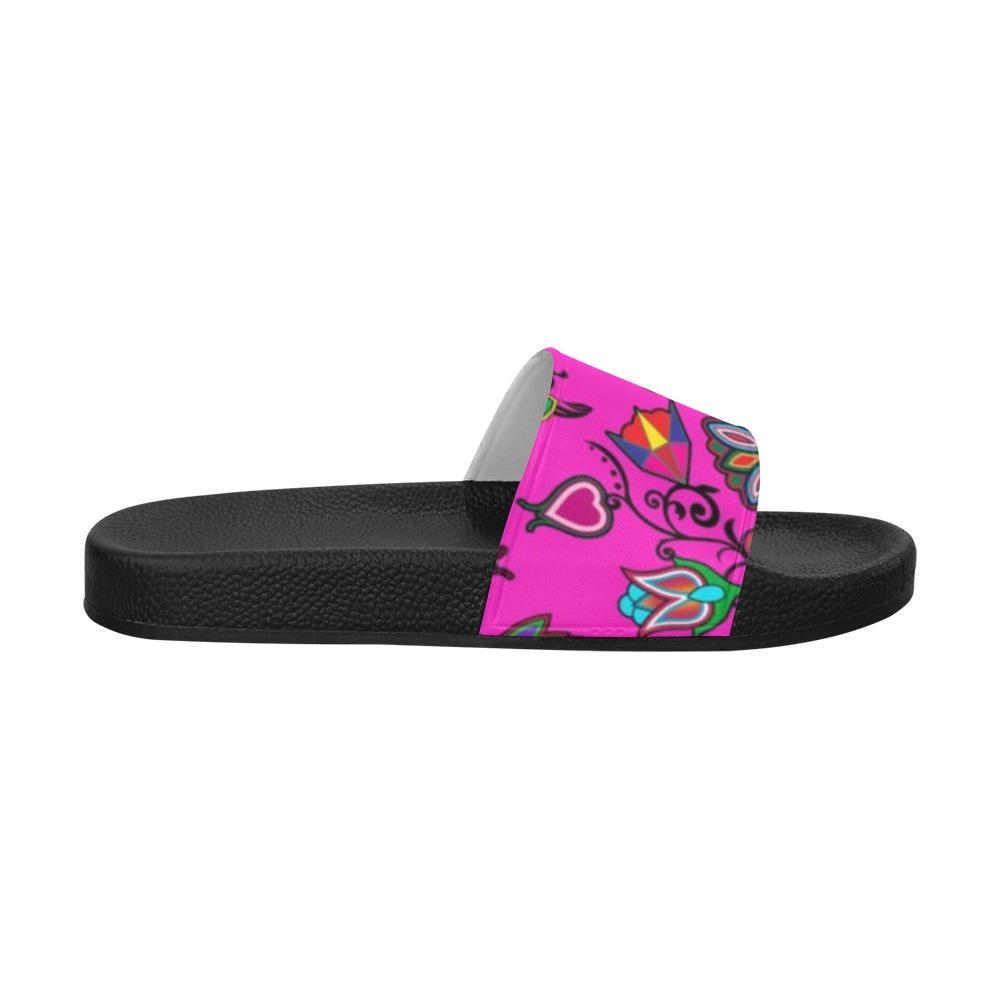 Indigenous Paisley Men's Slide Sandals (Model 057) Men's Slide Sandals (057) e-joyer