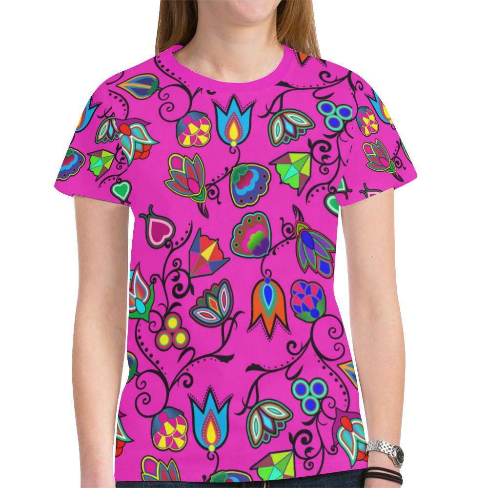 Indigenous Paisley New All Over Print T-shirt for Women (Model T45) New All Over Print T-shirt for Women (T45) e-joyer