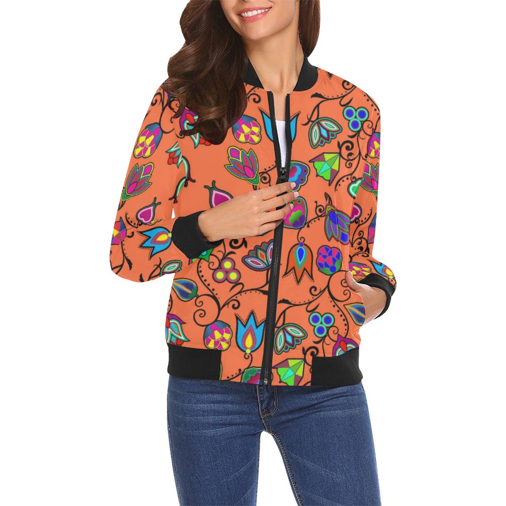 Indigenous Paisley - Sierra All Over Print Bomber Jacket for Women (Model H19) All Over Print Bomber Jacket for Women (H19) e-joyer