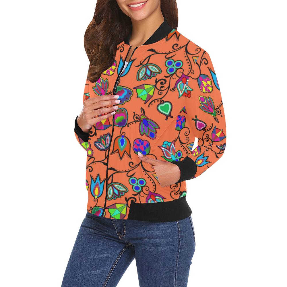 Indigenous Paisley - Sierra All Over Print Bomber Jacket for Women (Model H19) All Over Print Bomber Jacket for Women (H19) e-joyer
