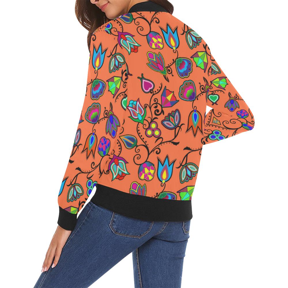 Indigenous Paisley - Sierra All Over Print Bomber Jacket for Women (Model H19) All Over Print Bomber Jacket for Women (H19) e-joyer