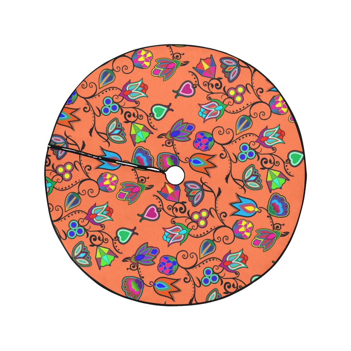 Indigenous Paisley - Sierra Christmas Tree Skirt 47" x 47" Christmas Tree Skirt e-joyer