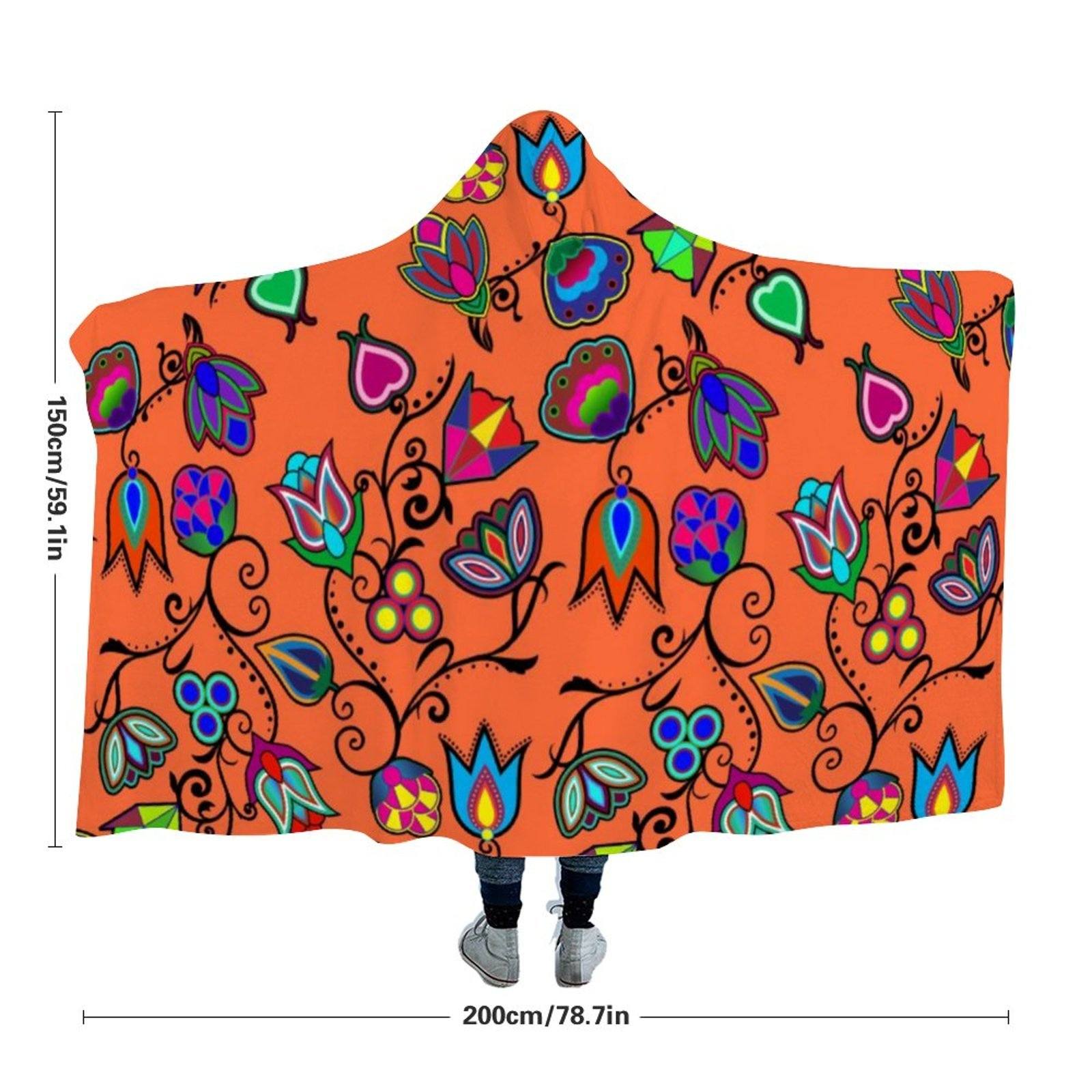 Indigenous Paisley Sierra Hooded Blanket 49 Dzine