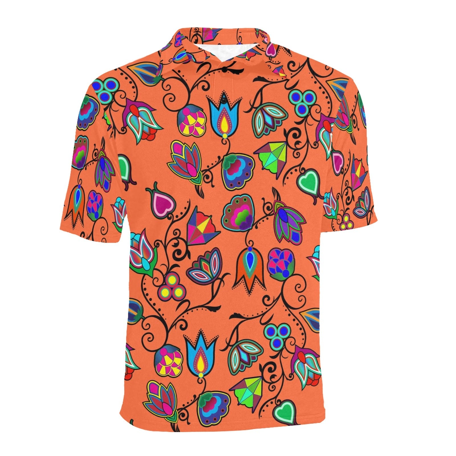 Indigenous Paisley Sierra Men's All Over Print Polo Shirt (Model T55) Men's Polo Shirt (Model T55) e-joyer