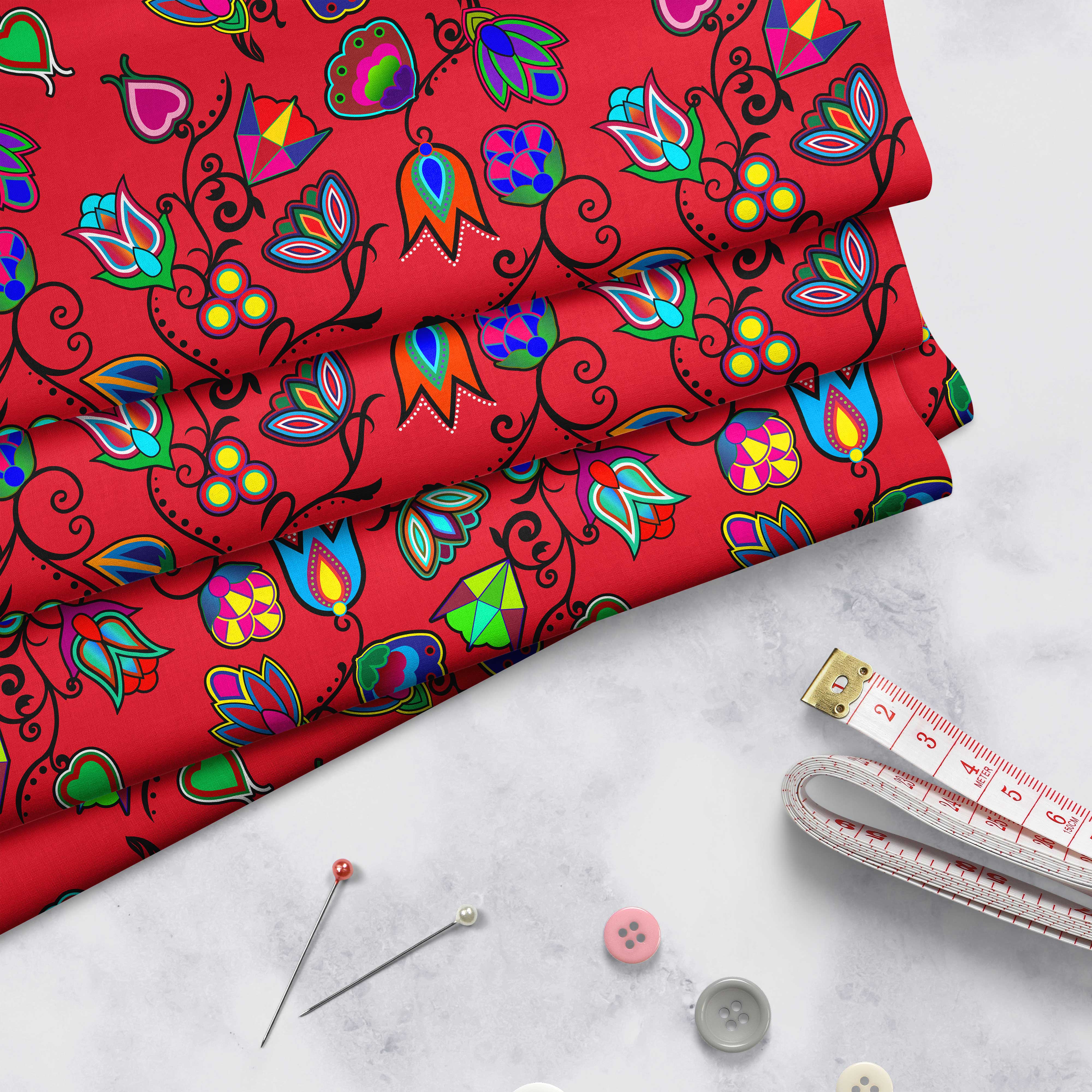 Indigenous Paisley - Sierra Satin Fabric 49DzineStore