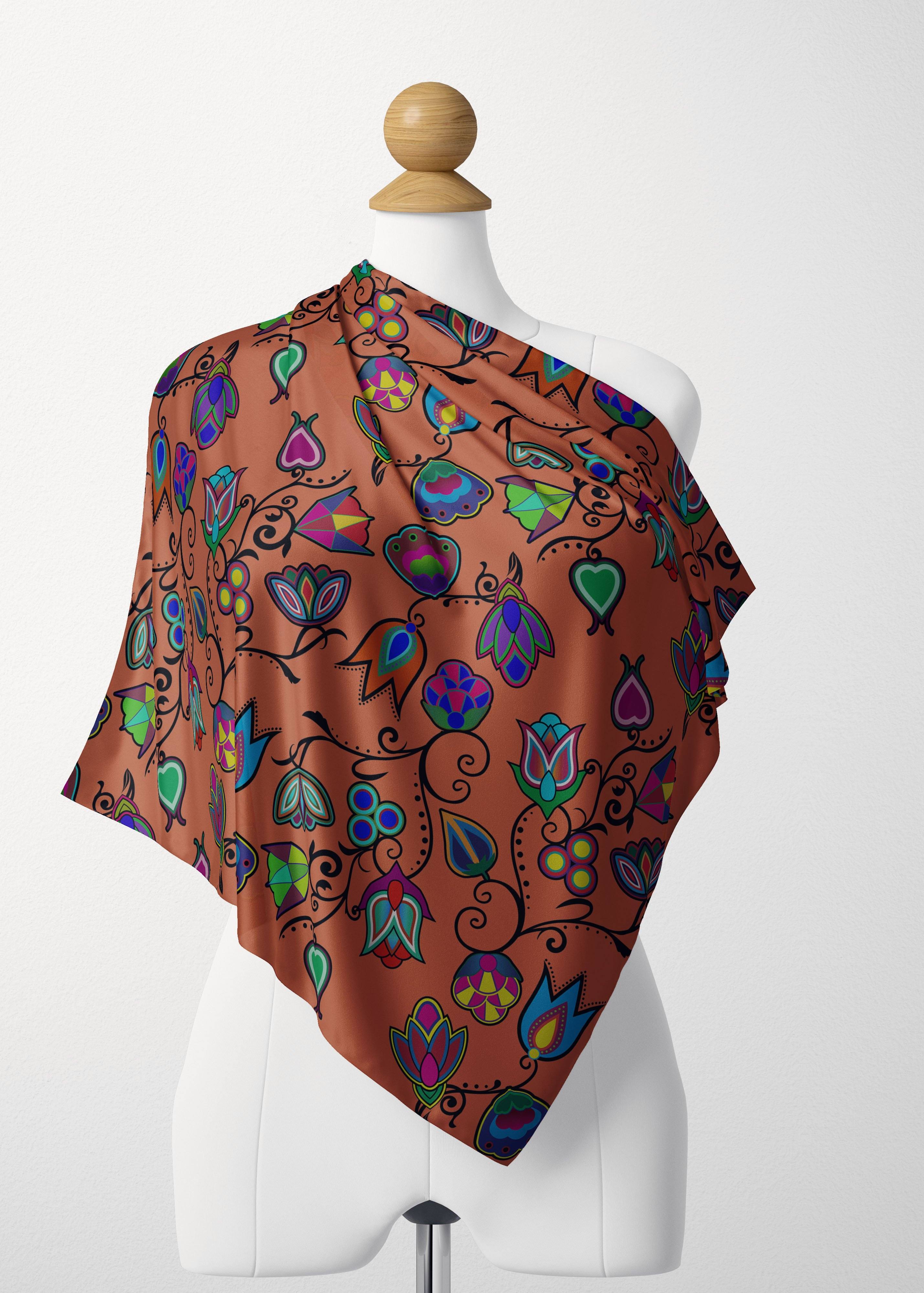 Indigenous Paisley Sierra Satin Shawl Scarf 49 Dzine