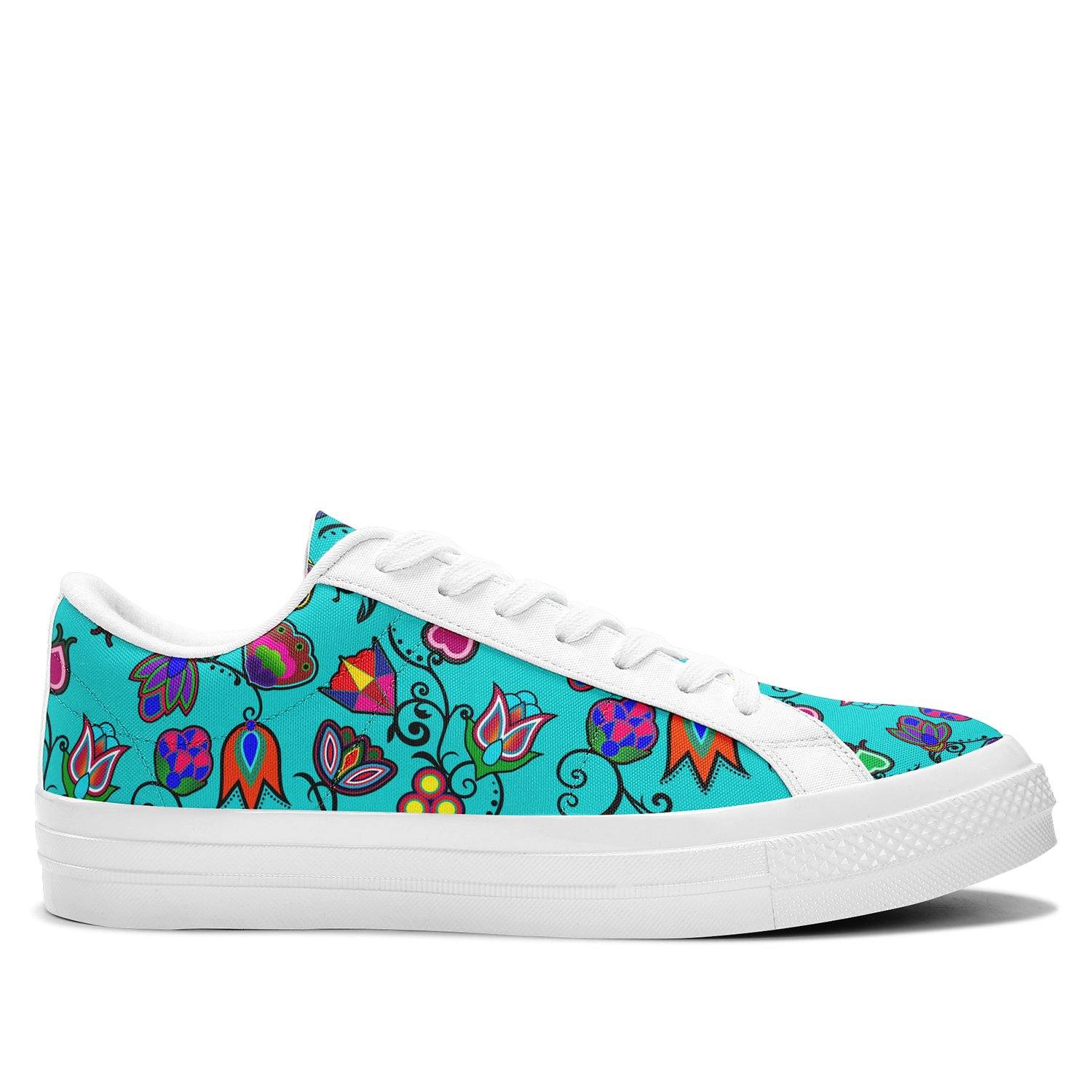 Indigenous Paisley Sky Aapisi Low Top Canvas Shoes White Sole 49 Dzine