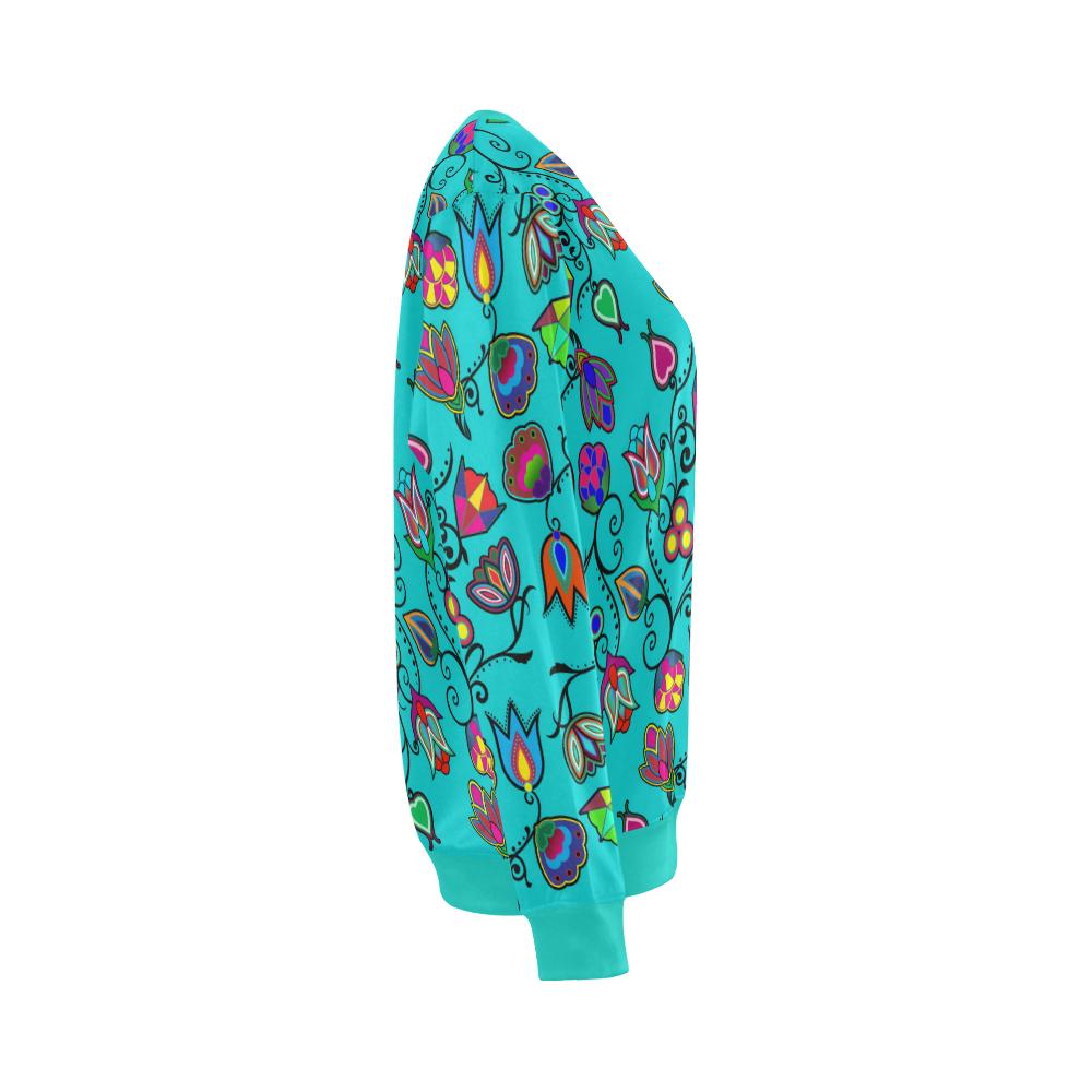 Indigenous Paisley Sky All Over Print Crewneck Sweatshirt for Women (Model H18) Crewneck Sweatshirt for Women (H18) e-joyer