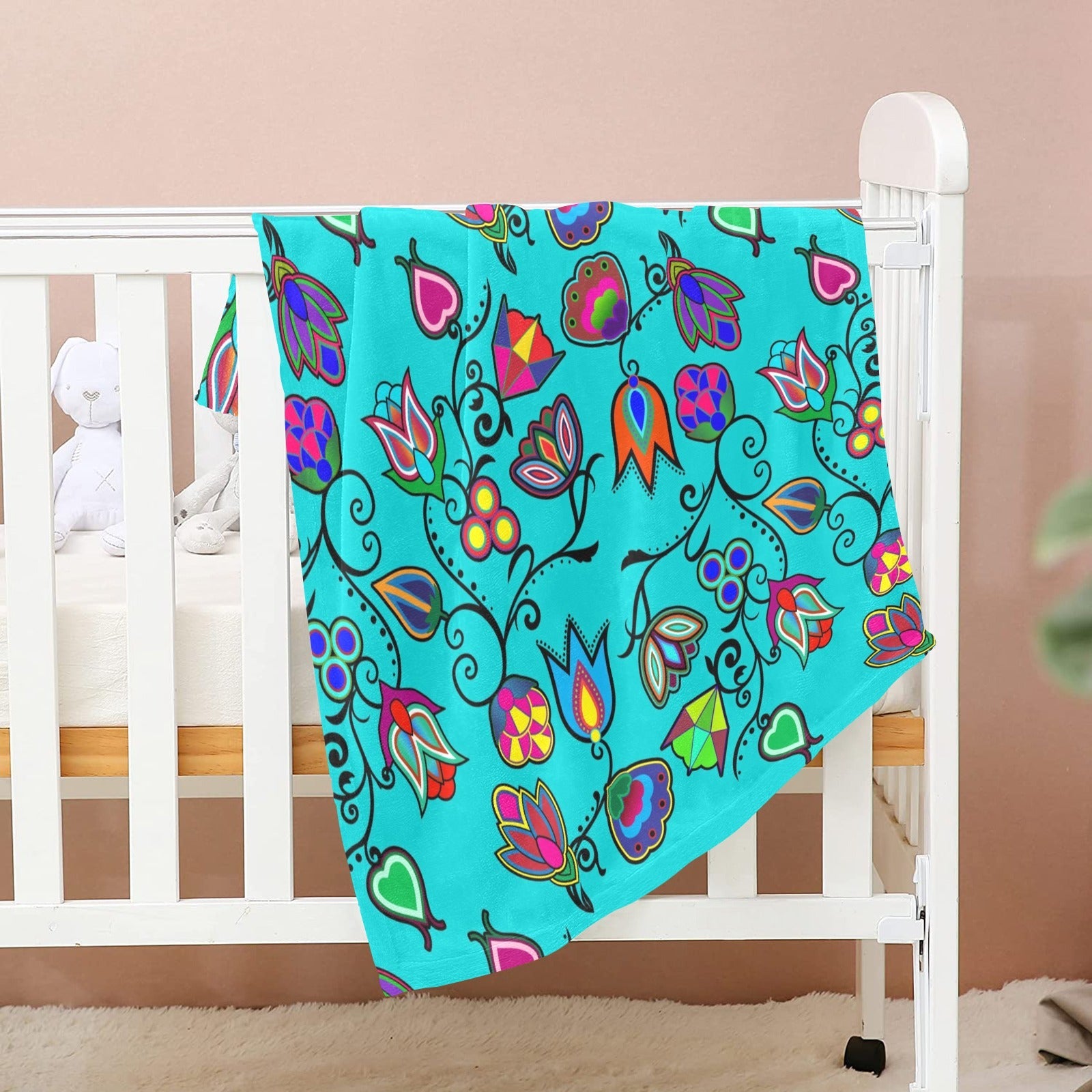 Indigenous Paisley Sky Baby Blanket 30"x40" Baby Blanket 30"x40" e-joyer