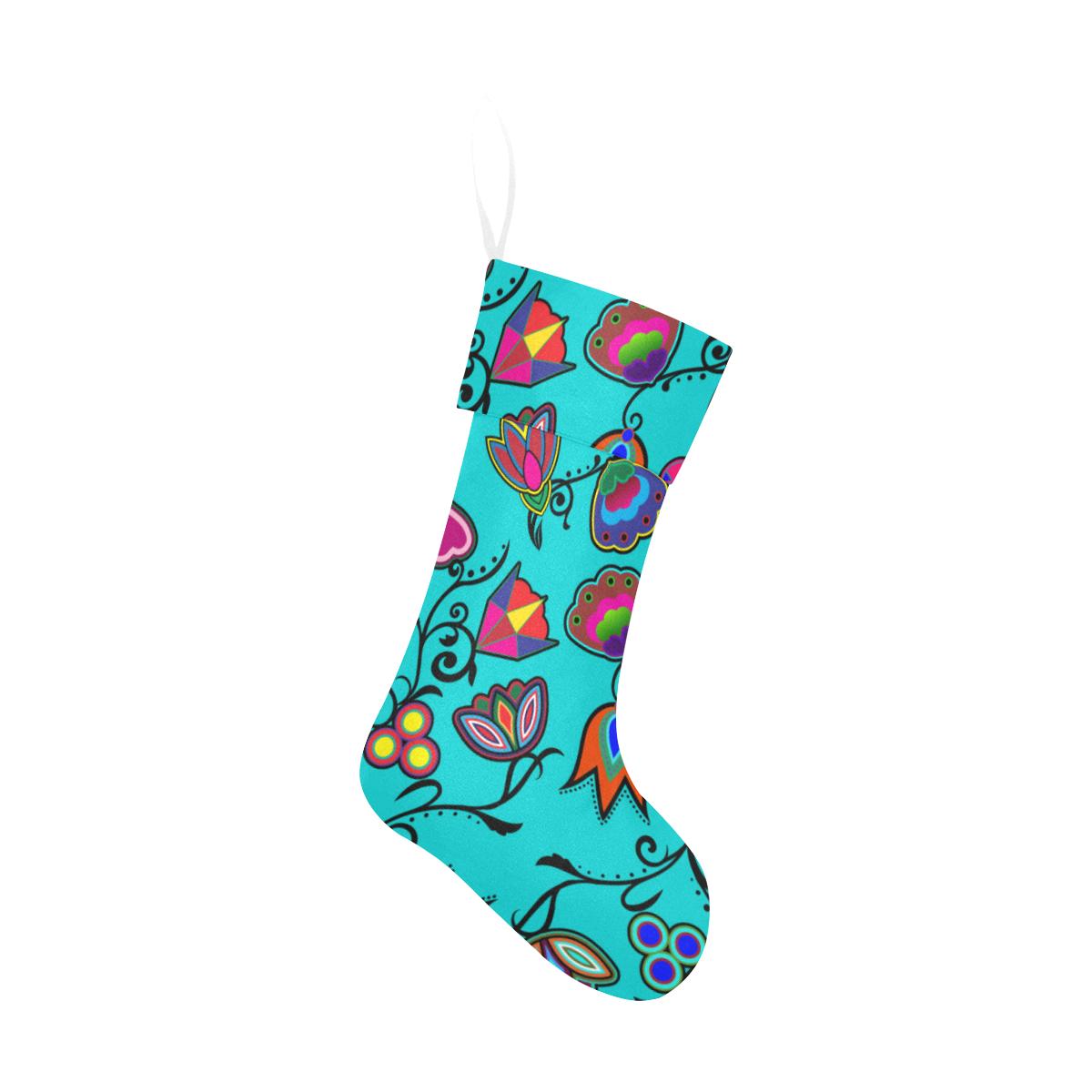 Indigenous Paisley Sky Christmas Stocking holiday stocking e-joyer