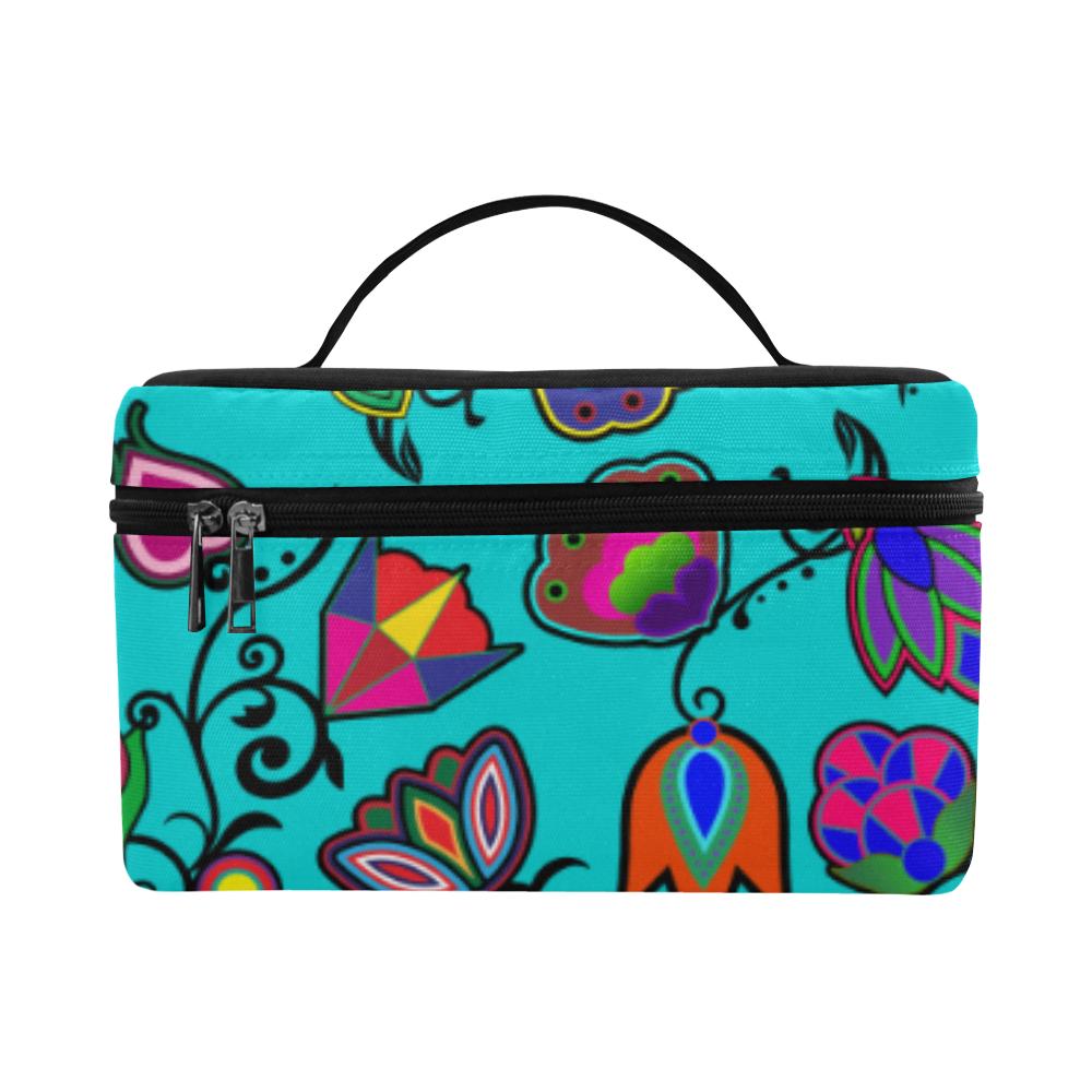 Indigenous Paisley Sky Cosmetic Bag/Large (Model 1658) Cosmetic Bag e-joyer