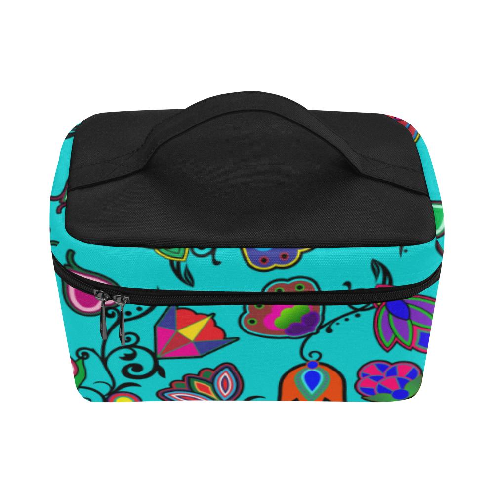 Indigenous Paisley Sky Cosmetic Bag/Large (Model 1658) Cosmetic Bag e-joyer