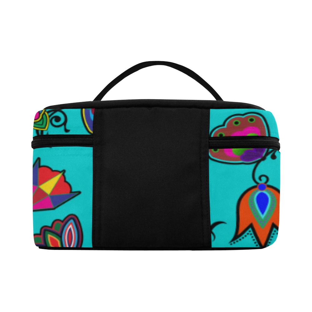 Indigenous Paisley Sky Cosmetic Bag/Large (Model 1658) Cosmetic Bag e-joyer