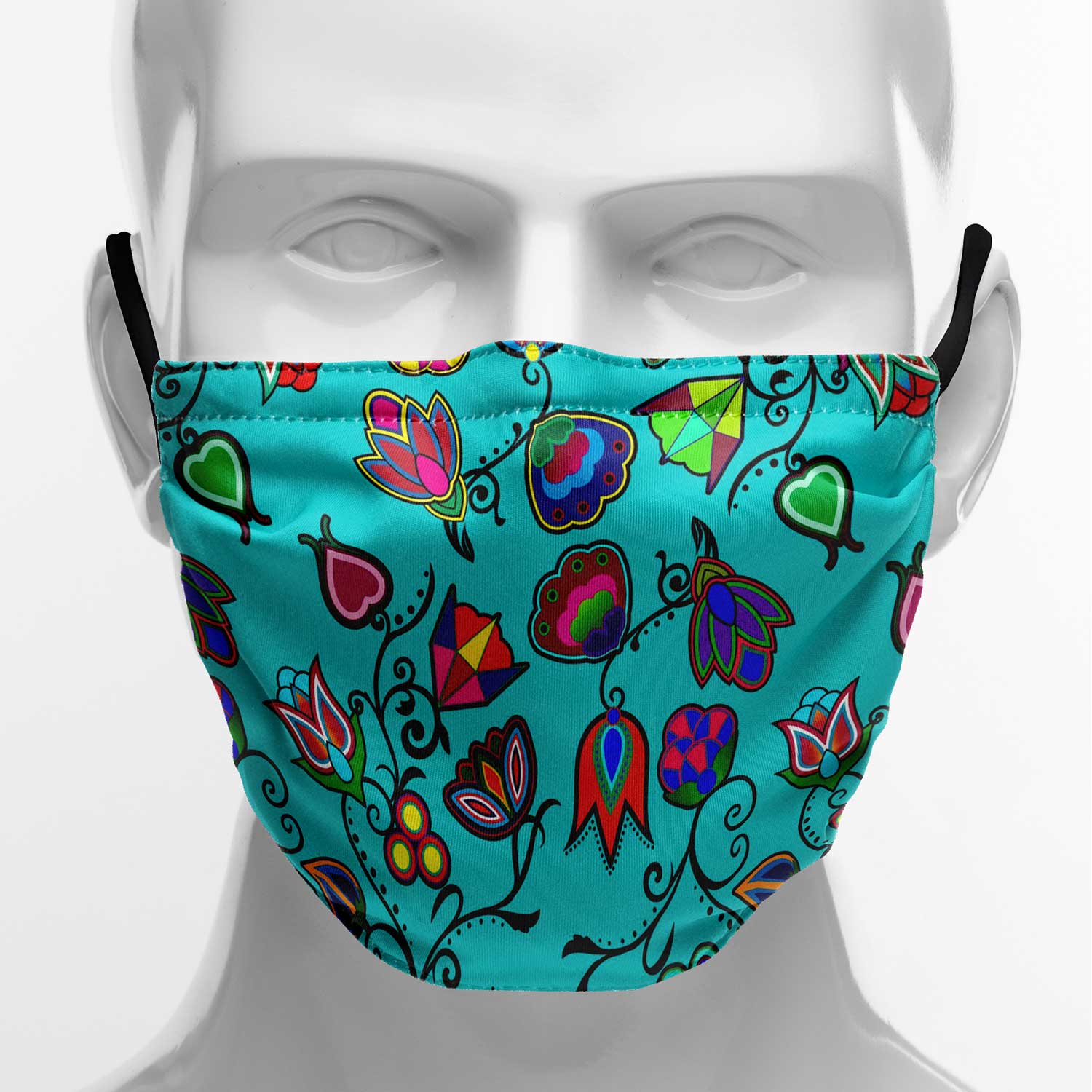 Indigenous Paisley Sky Face Cover Herman