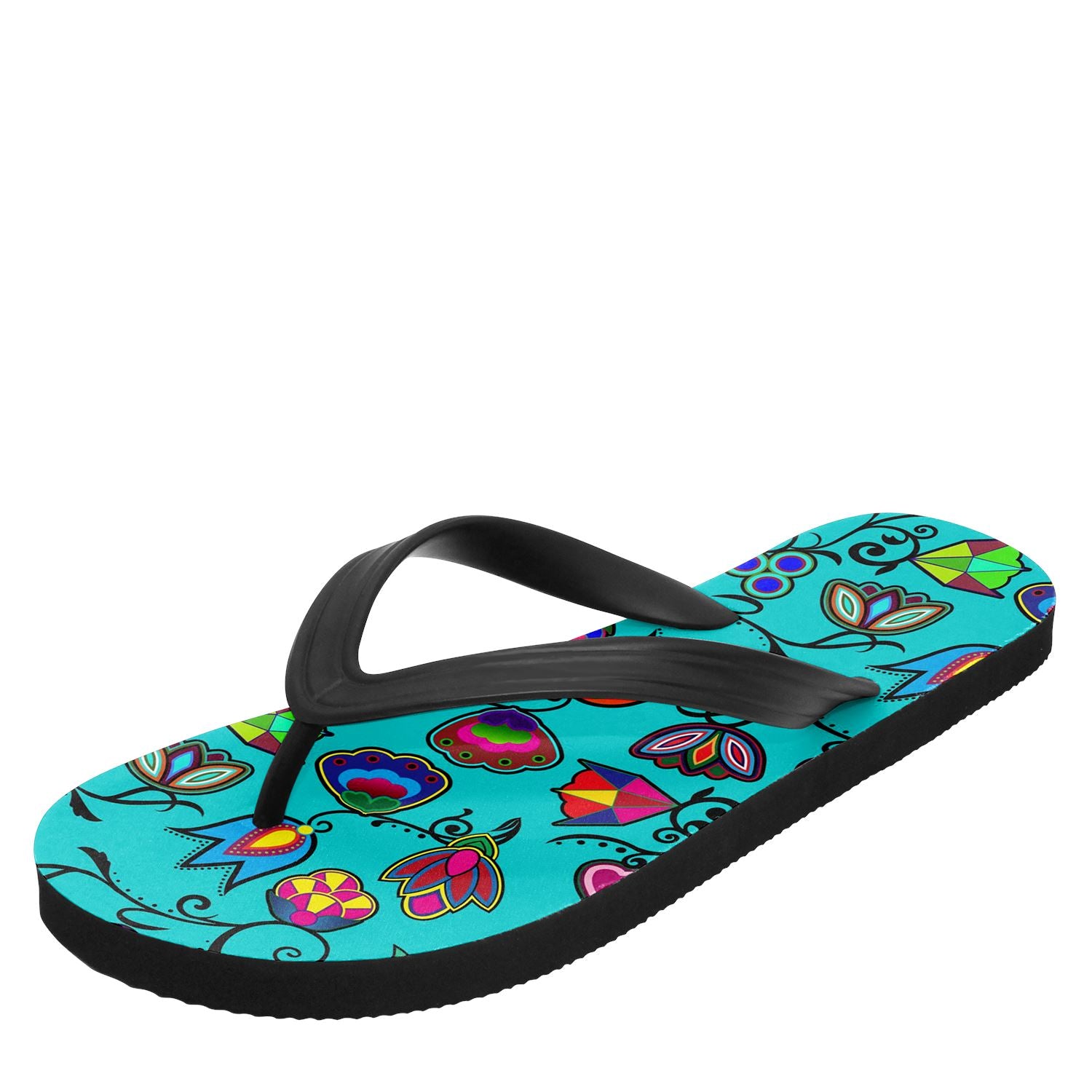 Indigenous Paisley Sky Flip Flops 49 Dzine