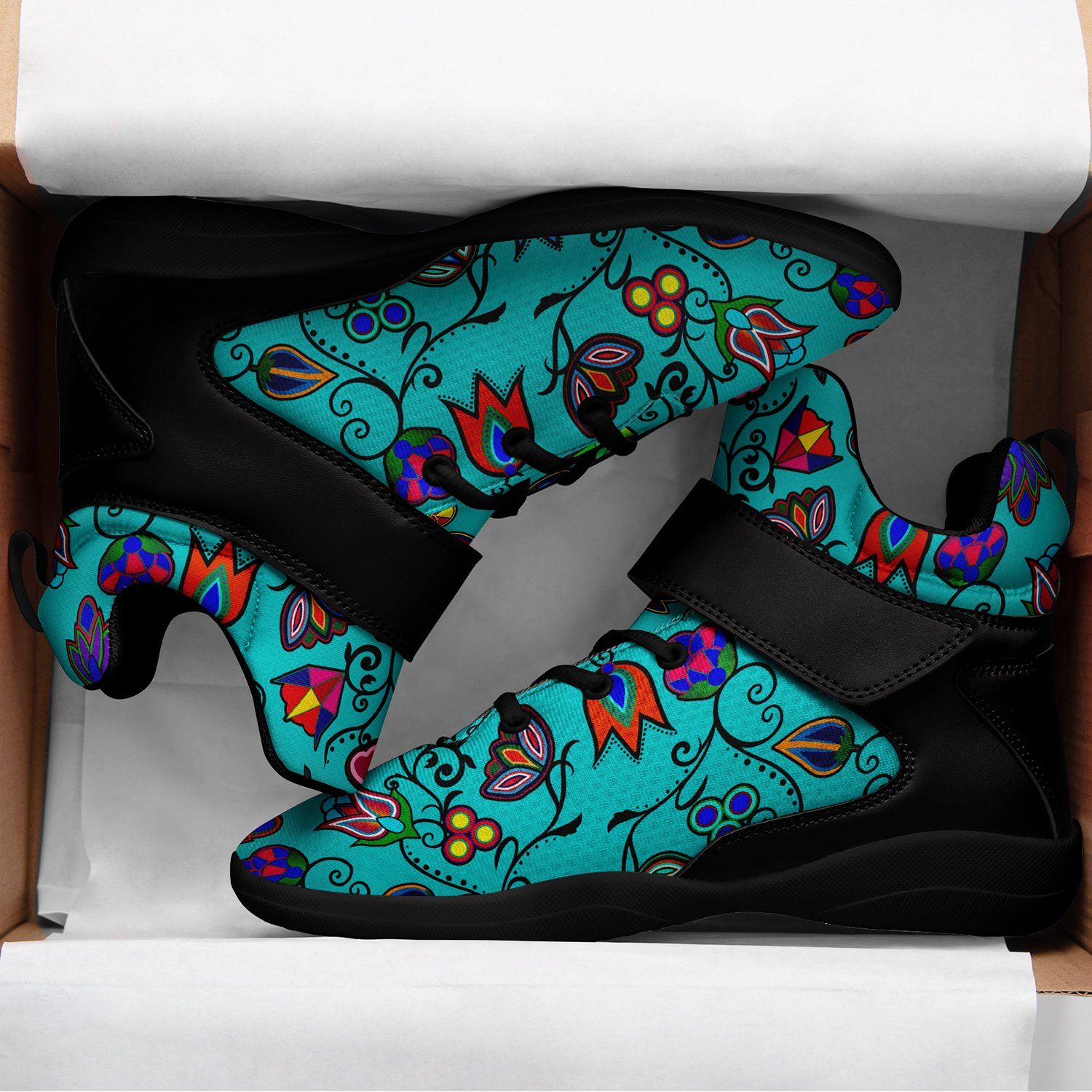 Indigenous Paisley Sky Ipottaa Basketball / Sport High Top Shoes 49 Dzine
