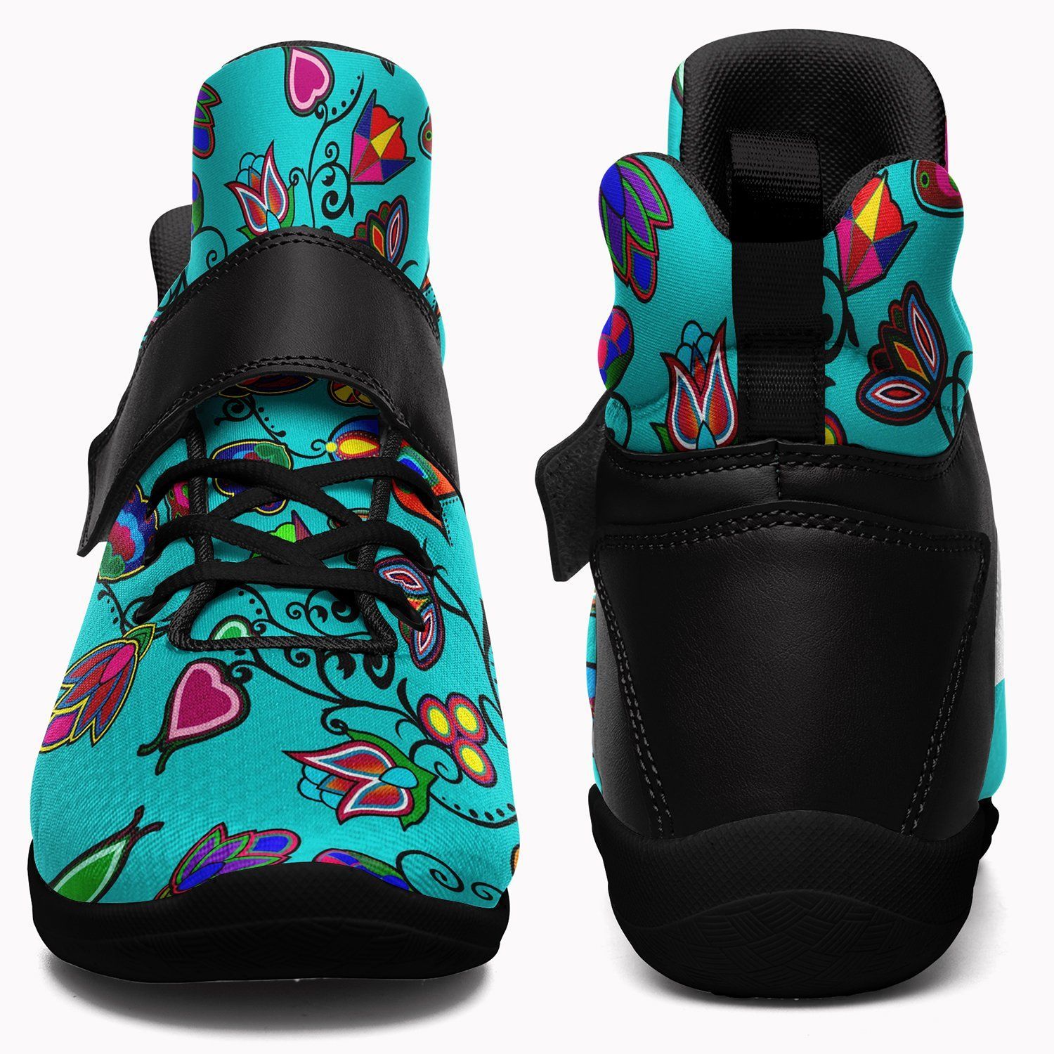 Indigenous Paisley Sky Ipottaa Basketball / Sport High Top Shoes - Black Sole 49 Dzine