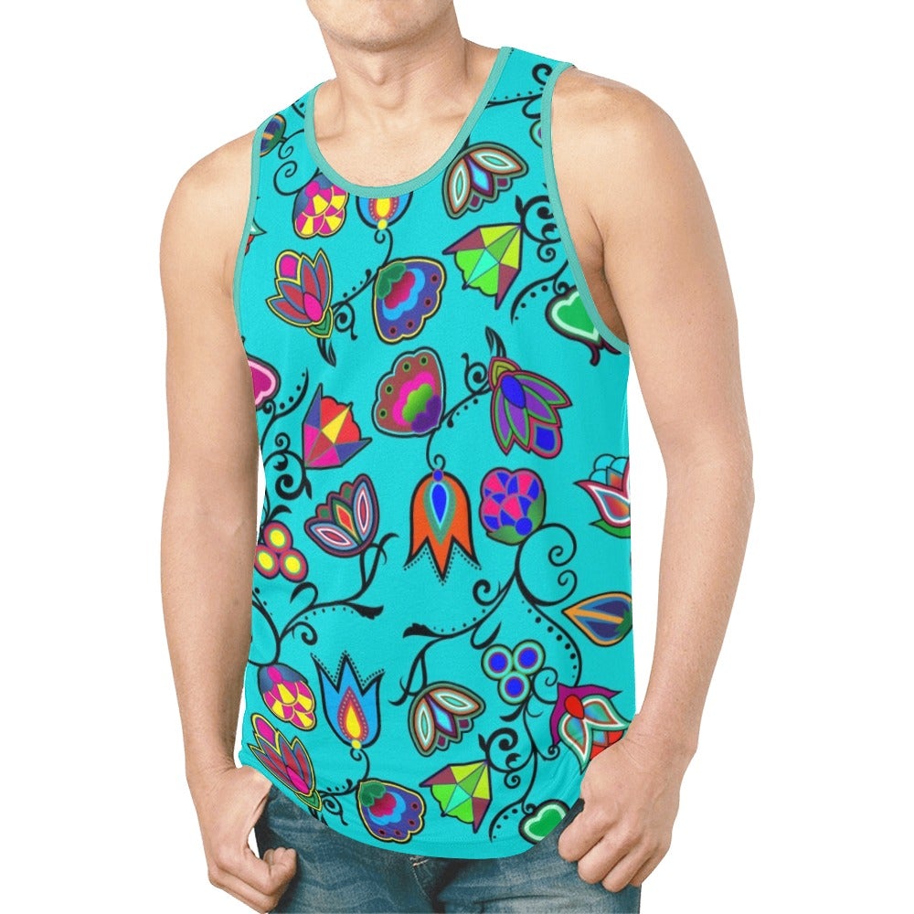 Indigenous Paisley Sky New All Over Print Tank Top for Men (Model T46) New All Over Print Tank Top for Men (T46) e-joyer
