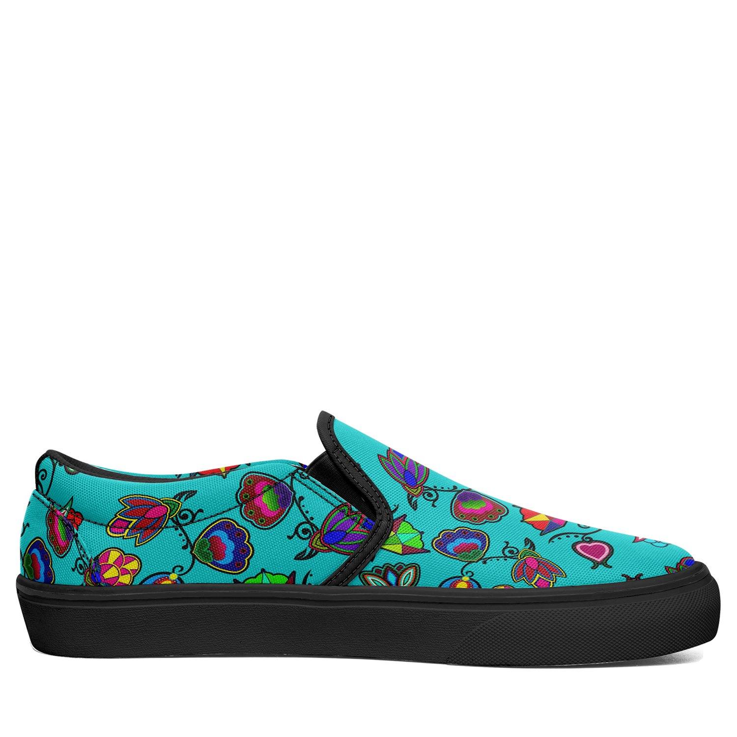 Indigenous Paisley Sky Otoyimm Canvas Slip On Shoes 49 Dzine