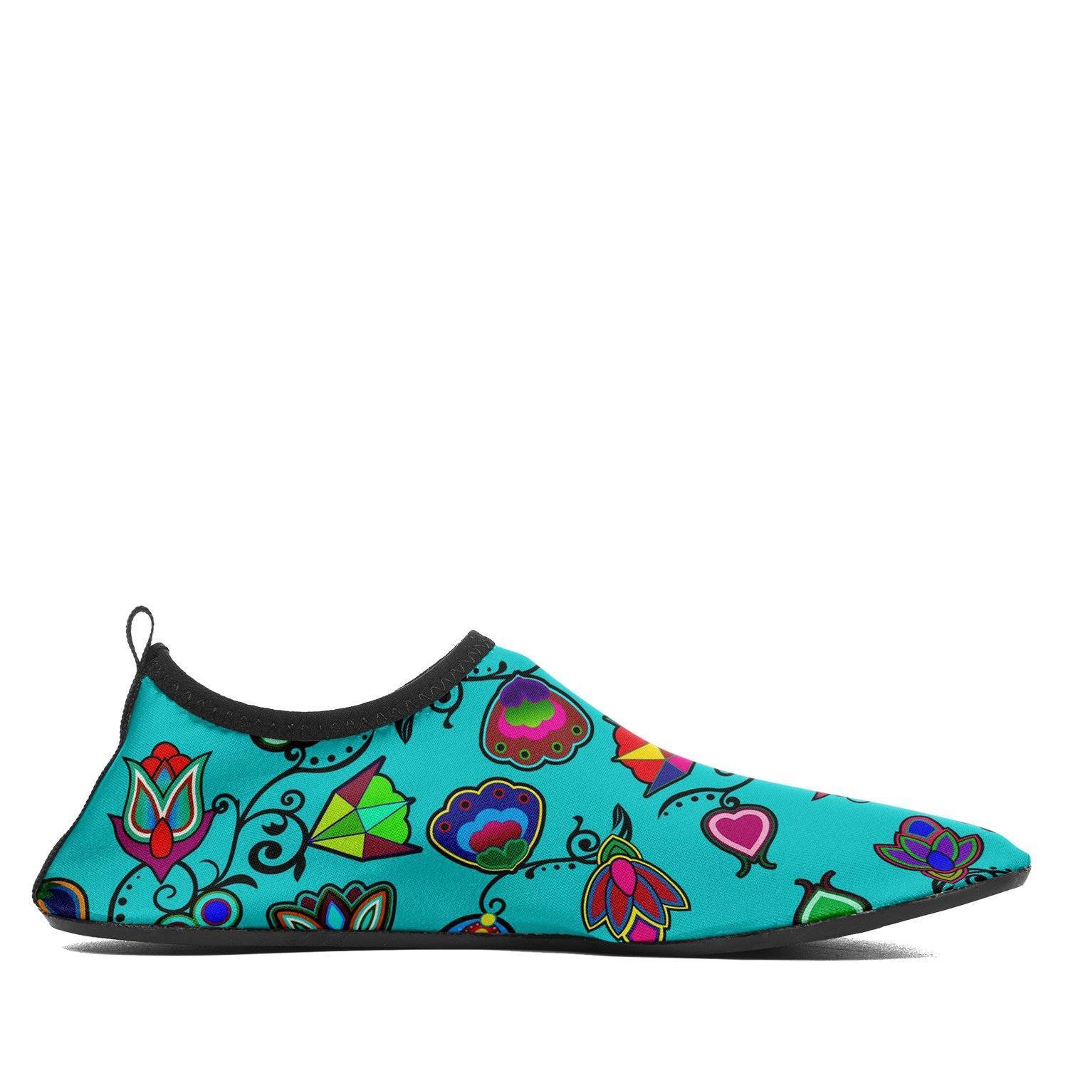 Indigenous Paisley Sky Sockamoccs Kid's Slip On Shoes 49 Dzine