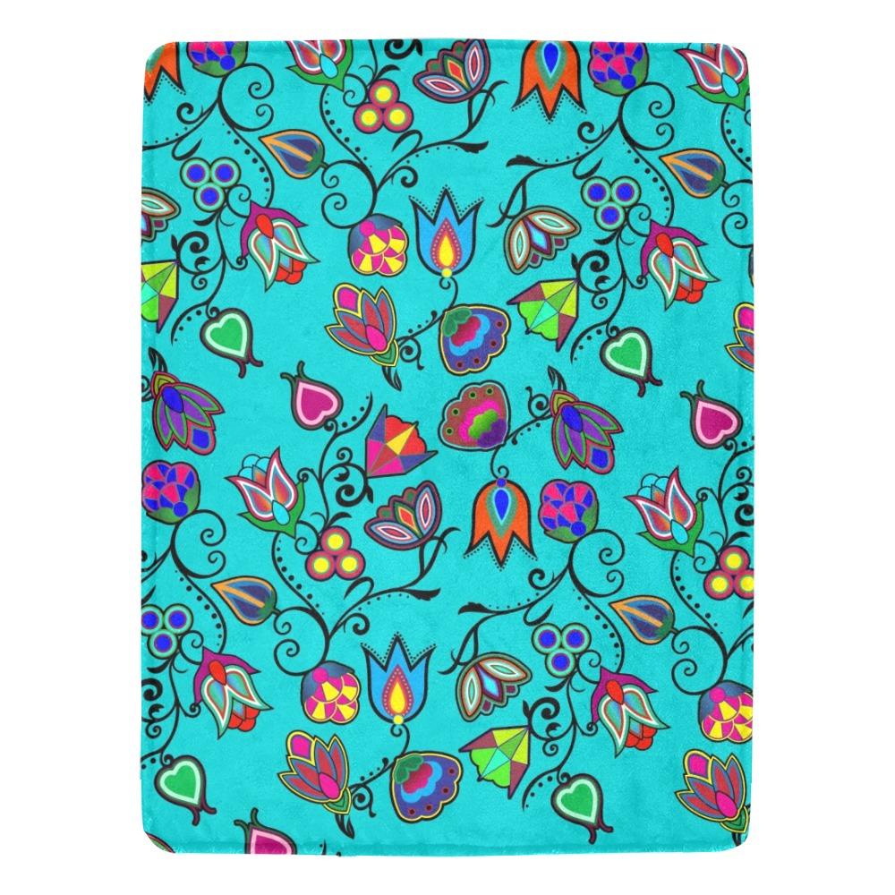 Indigenous Paisley Sky Ultra-Soft Micro Fleece Blanket 60"x80" Ultra-Soft Blanket 60''x80'' e-joyer 