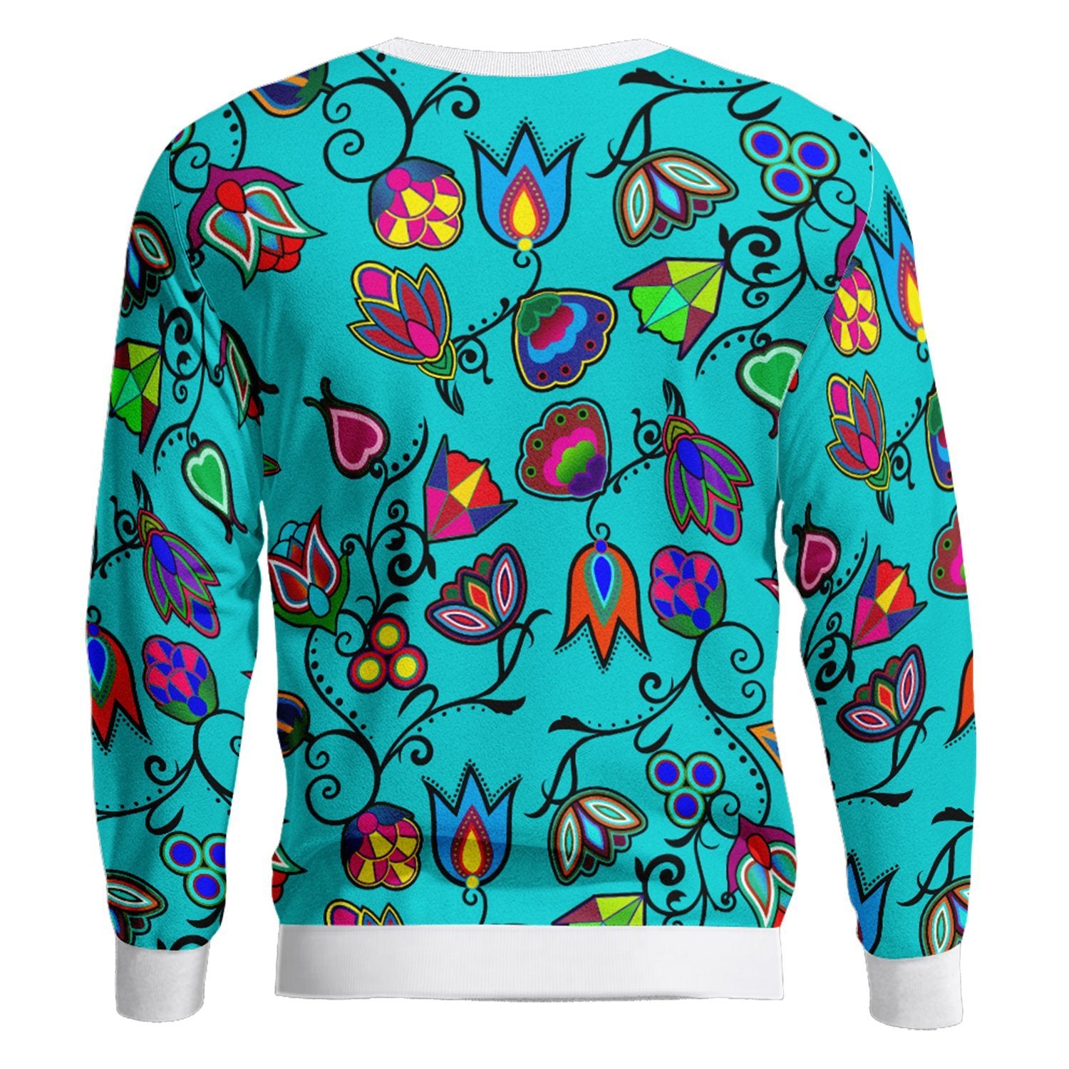 Indigenous Paisley Sky Unisex Crewneck Long Sleeve Top 49 Dzine
