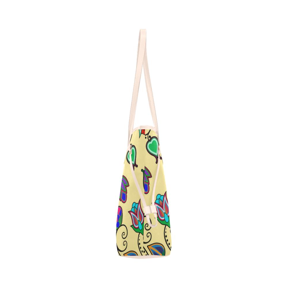 Indigenous Paisley - Vanilla Clover Canvas Tote Bag (Model 1661) Clover Canvas Tote Bag (1661) e-joyer
