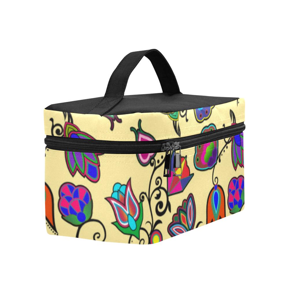Indigenous Paisley Vanilla Cosmetic Bag/Large (Model 1658) Cosmetic Bag e-joyer