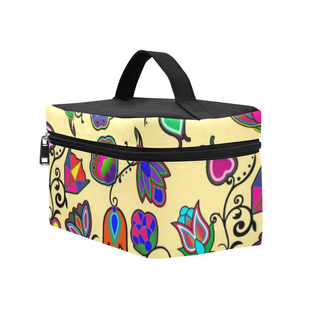 Indigenous Paisley Vanilla Cosmetic Bag/Large (Model 1658) Cosmetic Bag e-joyer