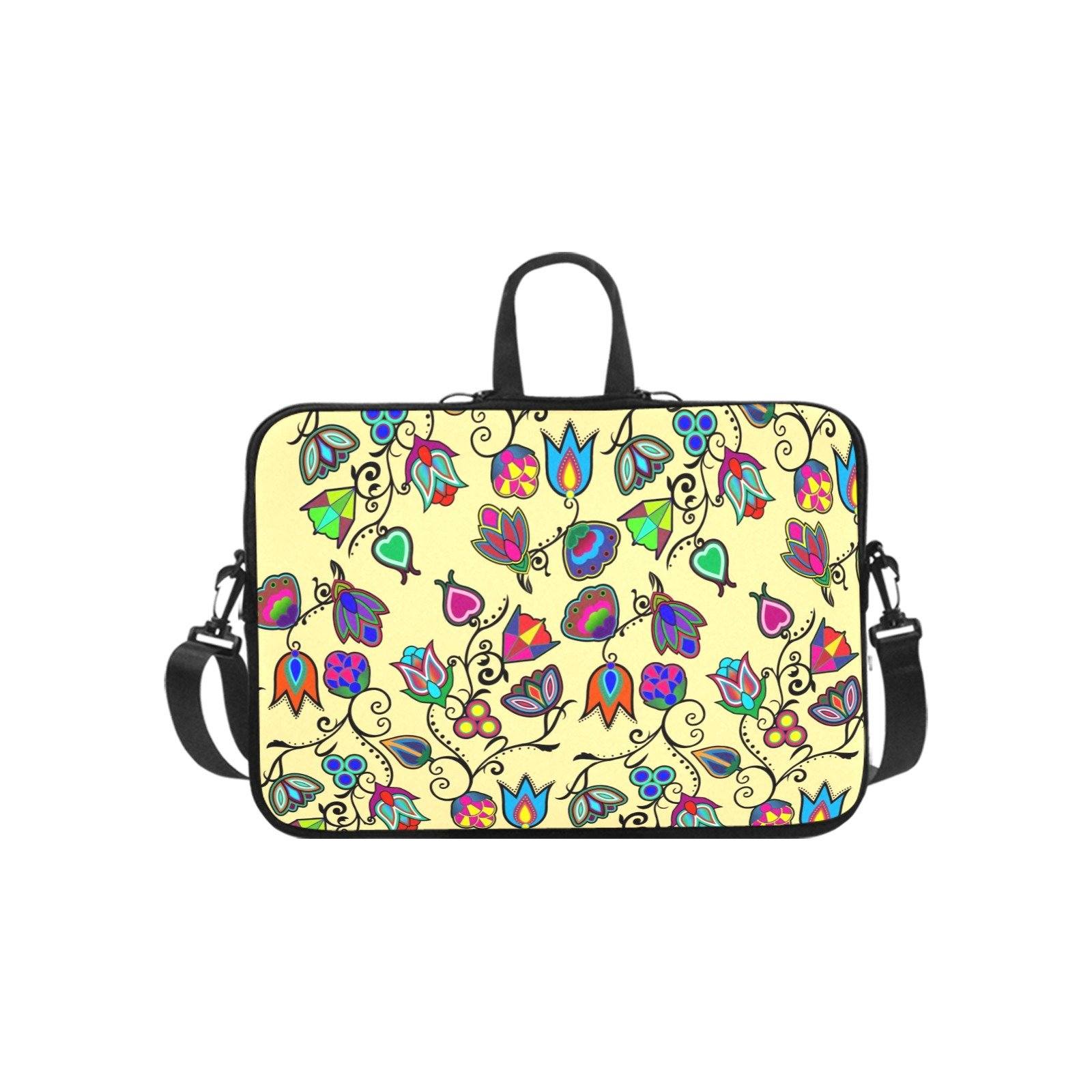 Indigenous Paisley Vanilla Laptop Handbags 14" bag e-joyer