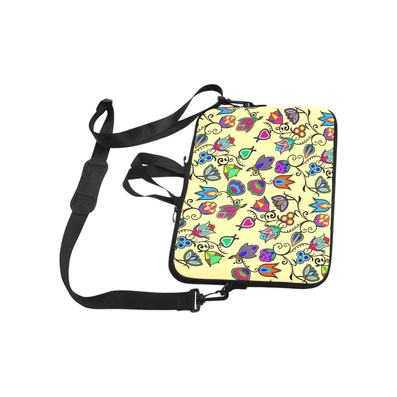 Indigenous Paisley Vanilla Laptop Handbags 17" bag e-joyer
